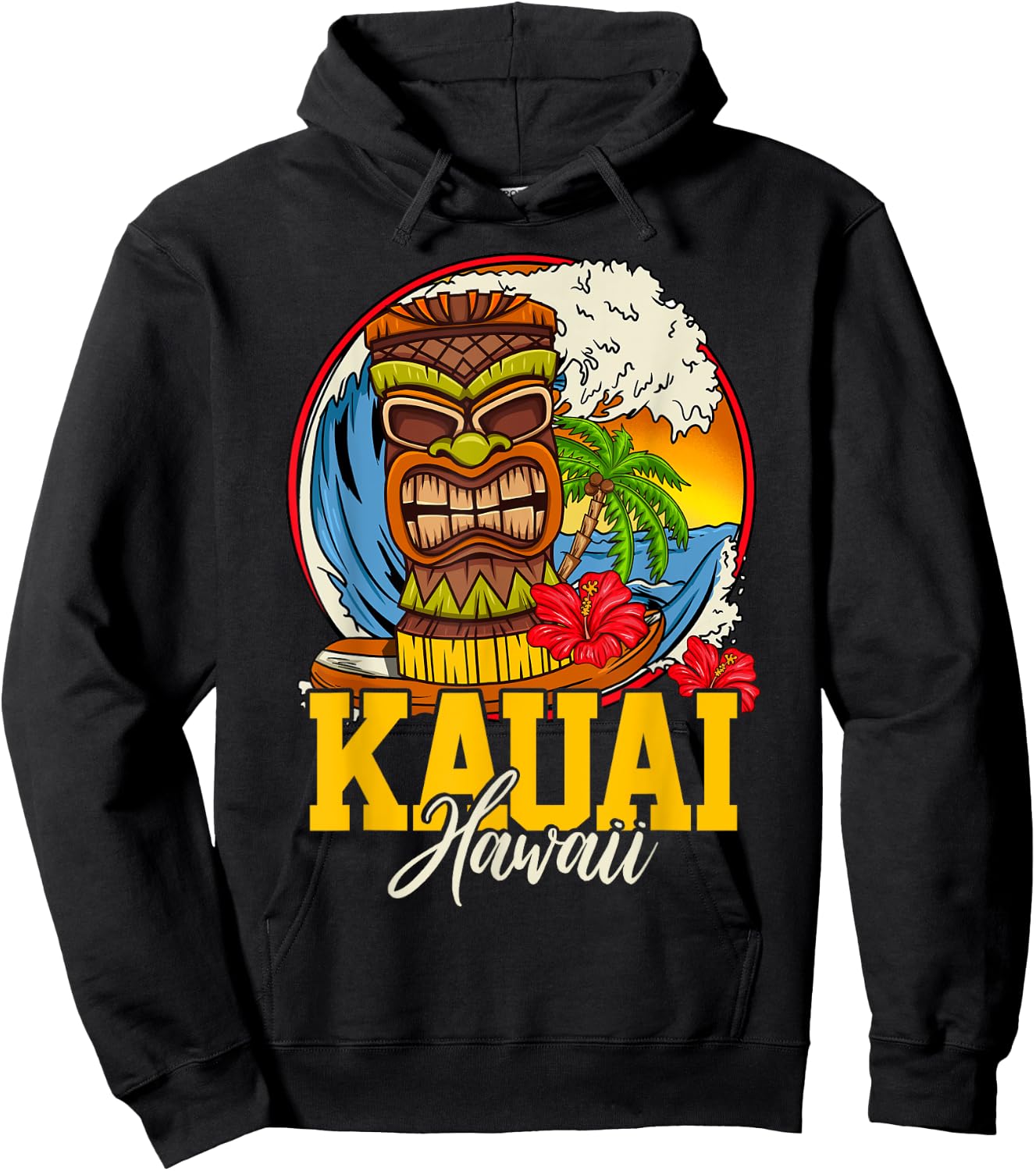 Kauai Hawaii Hoodie - Hoodie | Black