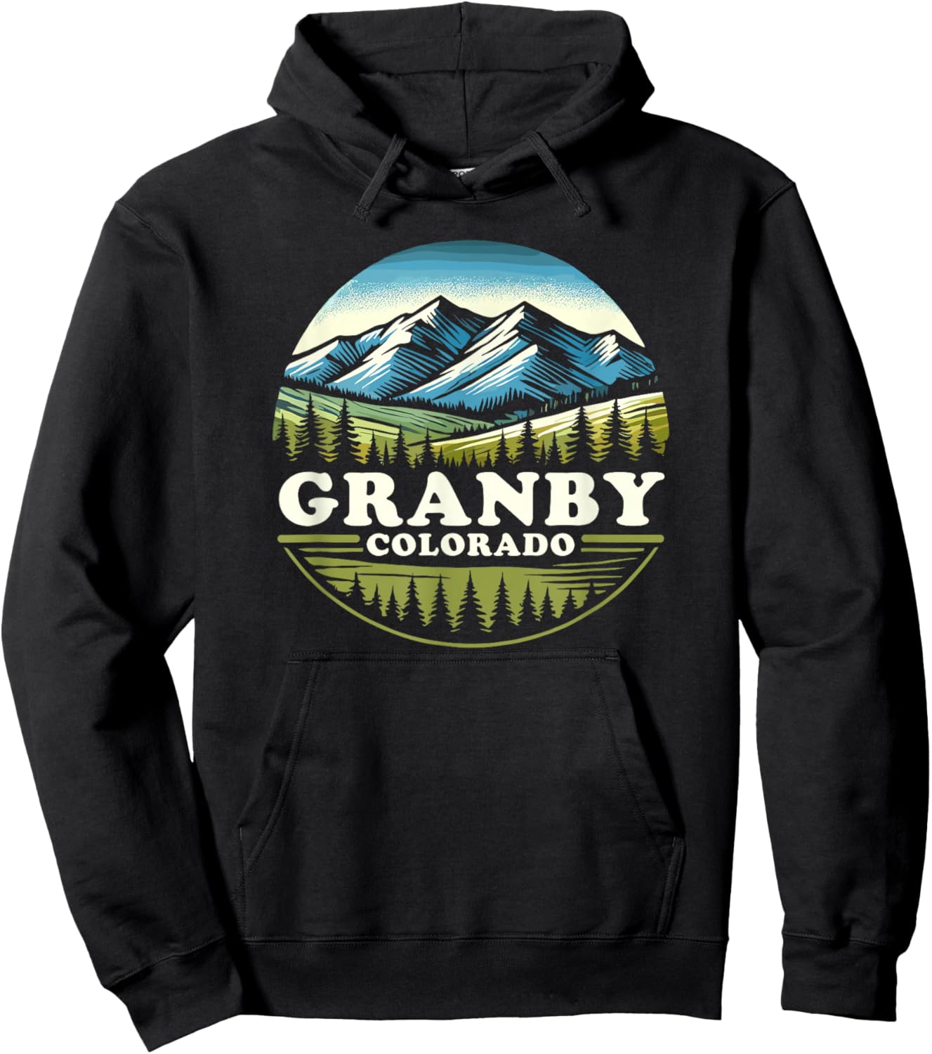 Granby CO Mountain Outdoor, Granby Colorado, Granby Hoodie - Hoodie | Black