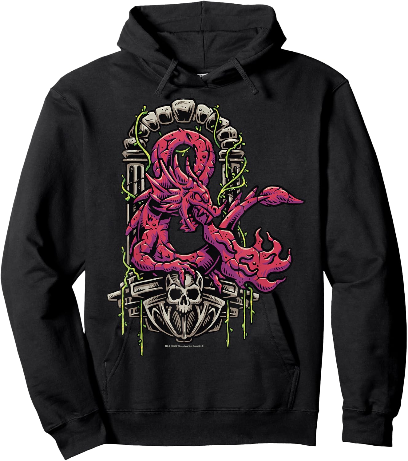 Dungeons & Dragons Altar Dragon Logo Hoodie - Hoodie | Black