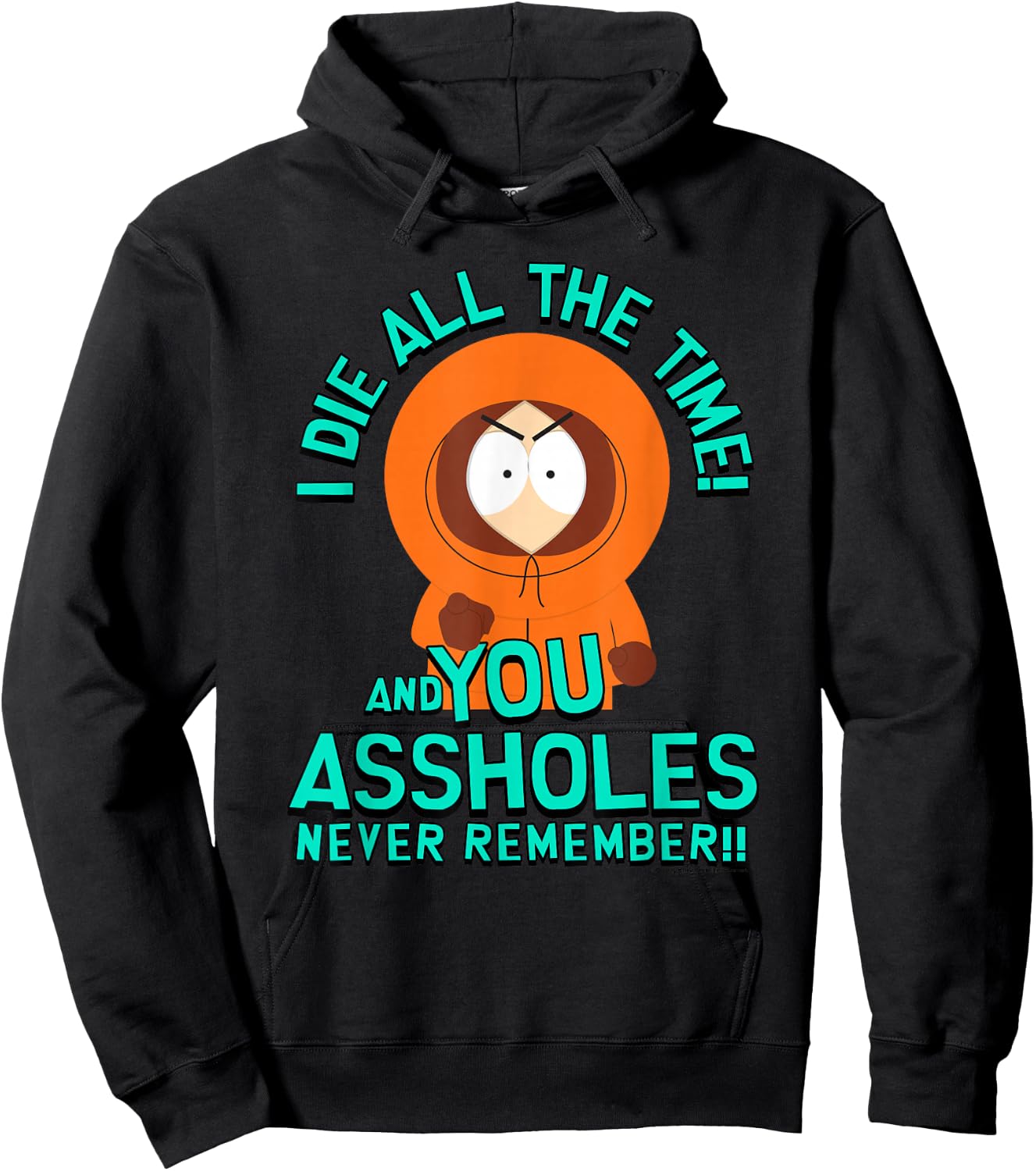 South Park Kenny You Assholes Never Remember Hoodie - Hoodie | Black