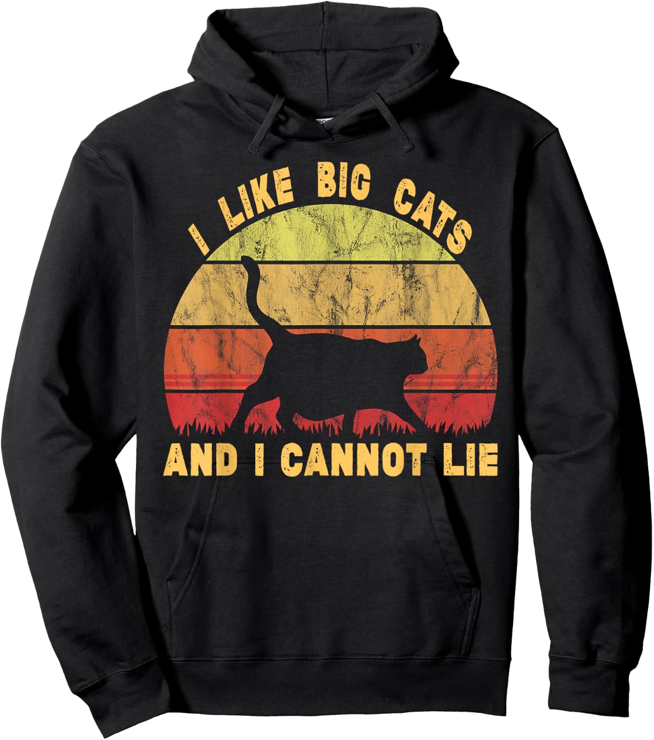 Fat Lover Chonk Meme I Like Big Fat Cats and I Cannot Lie Hoodie - Hoodie | Black