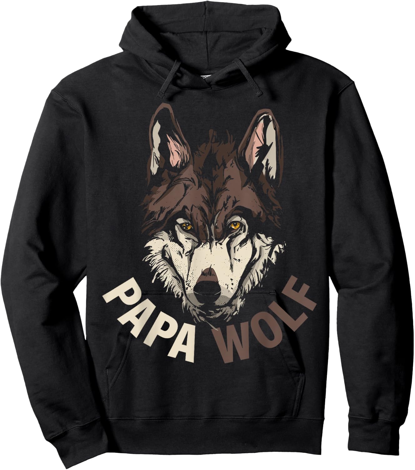 Papa Wolf Hoodie - Hoodie | Black