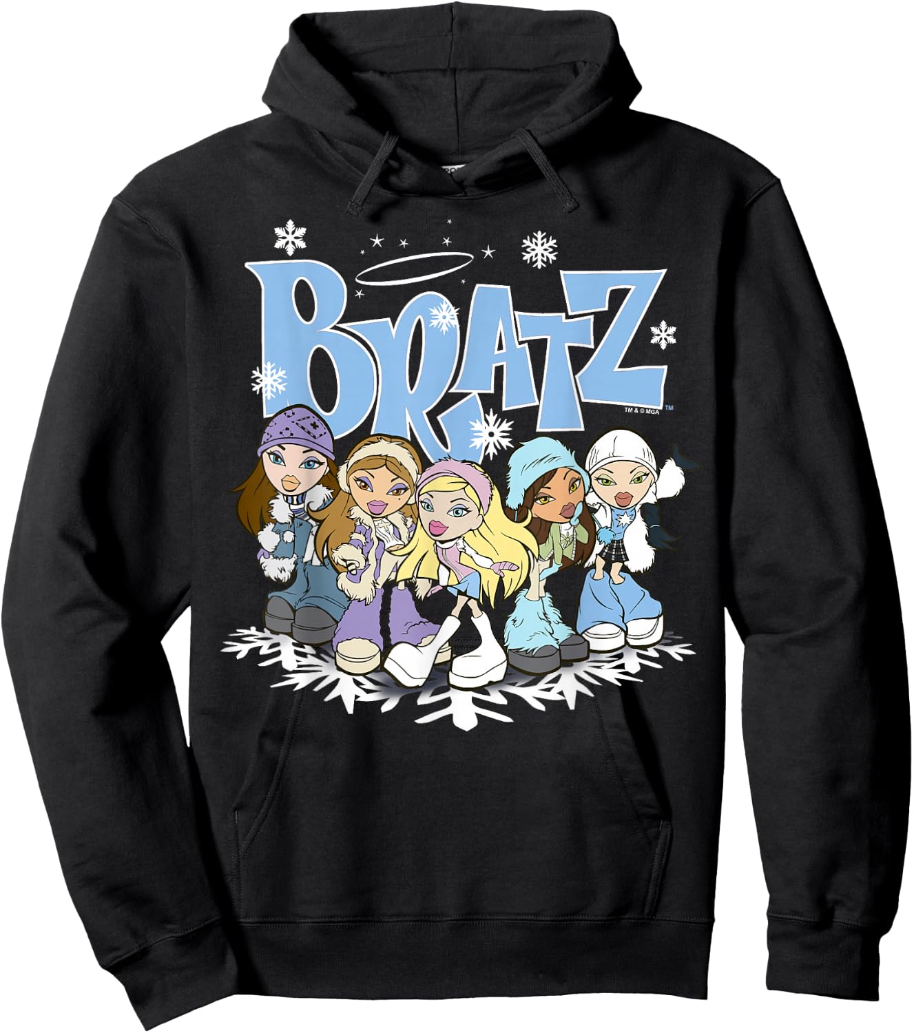 Bratz Winter Wonderland Group Shot Hoodie - Hoodie | Black