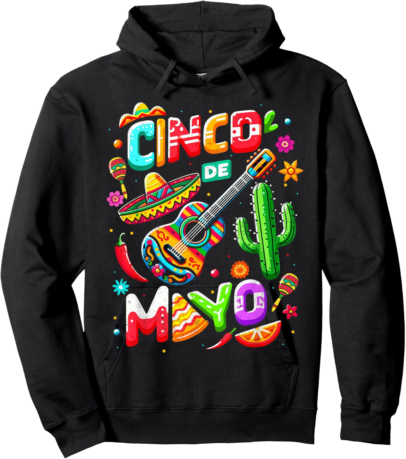 Cinco De Mayo Mexican Fiesta 5 De Mayo Party Family Fiesta Hoodie - Hoodie | Black