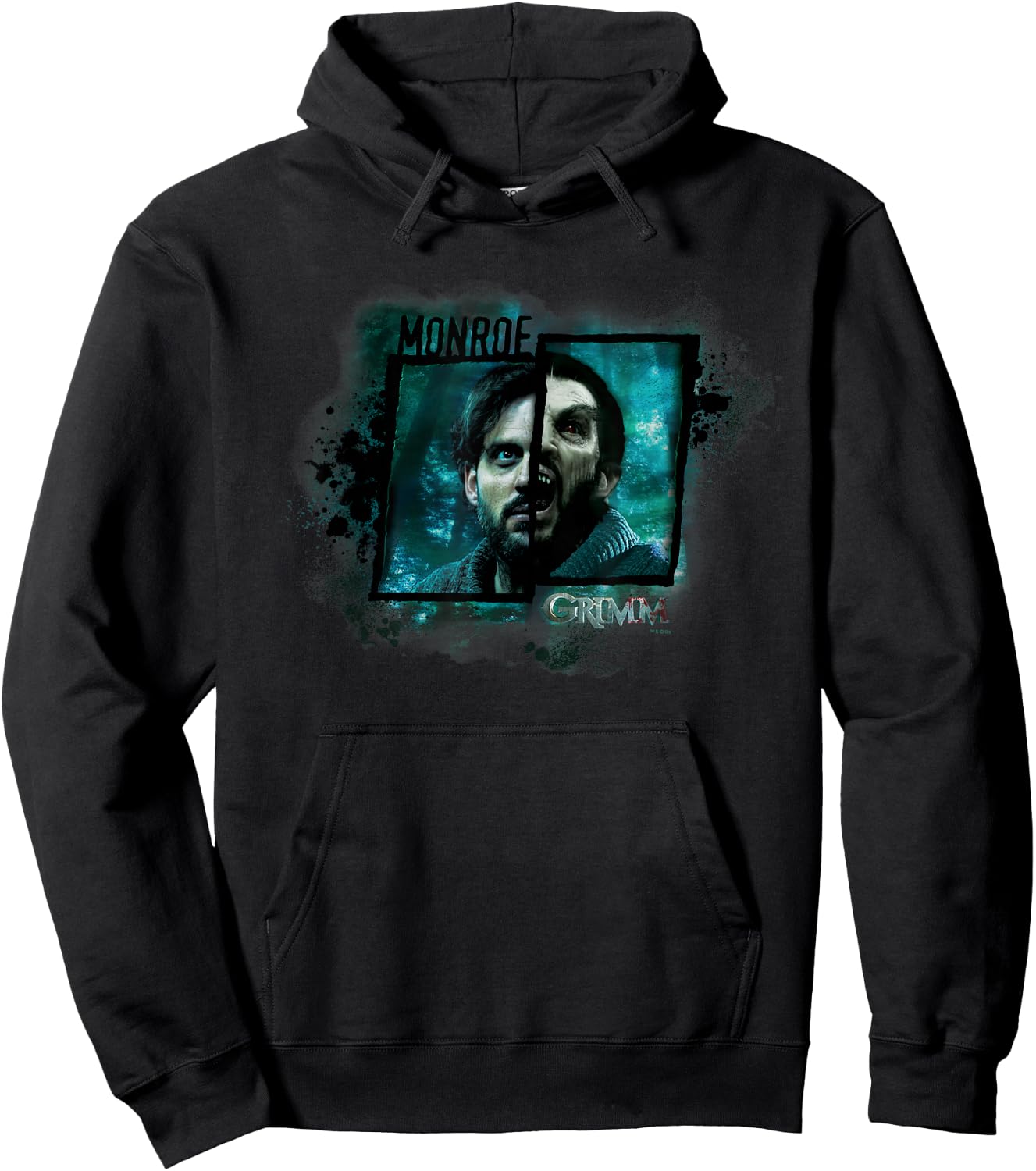 NBC Grimm Monroe Wesen - Black, -Adults, Small, , Short Sleeve, Modern, Casual, Movie, Halloween, Christmas Hoodie - Hoodie | Black