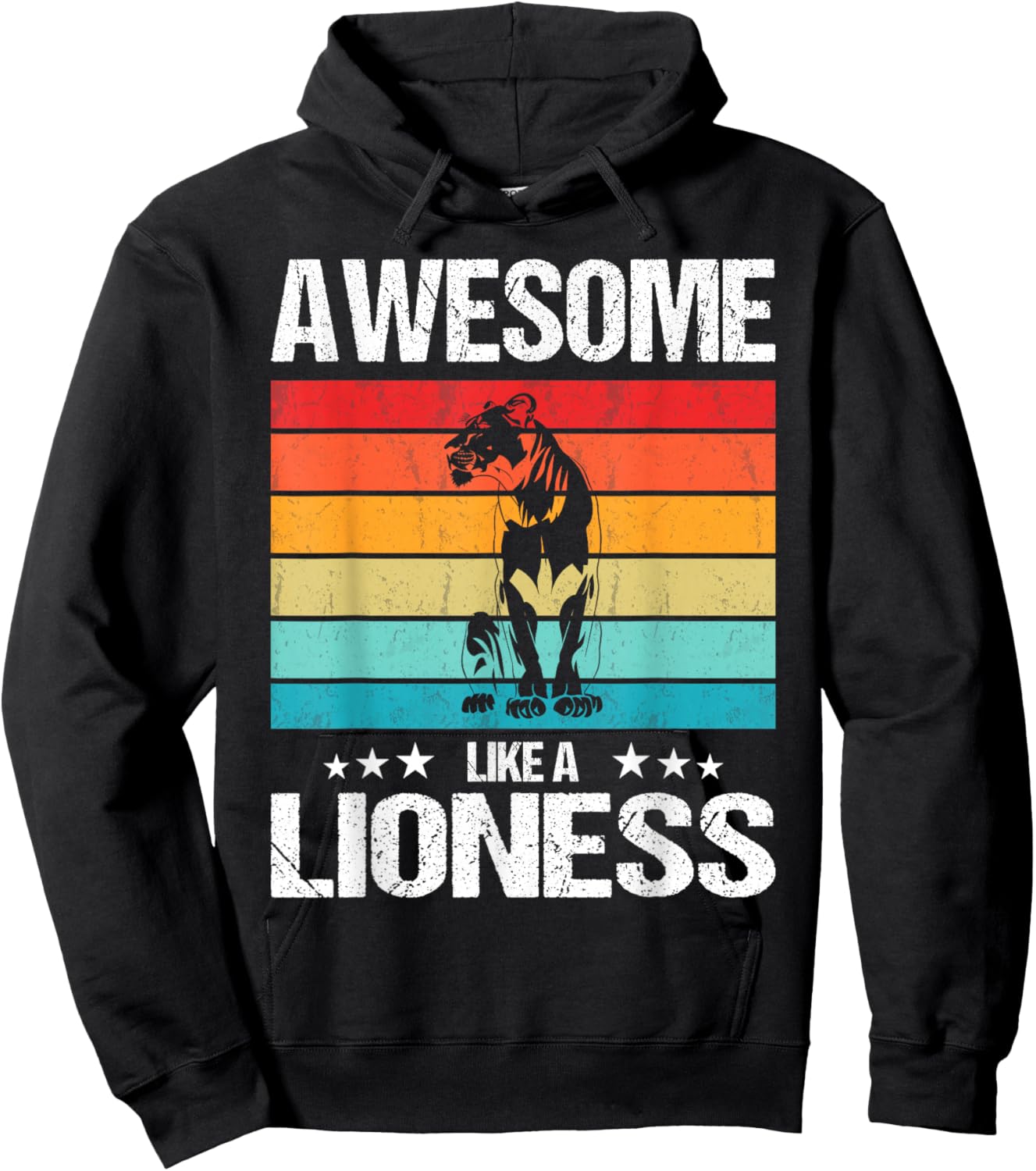 Lionesses Awesome like a Lioness Hoodie - Hoodie | Black