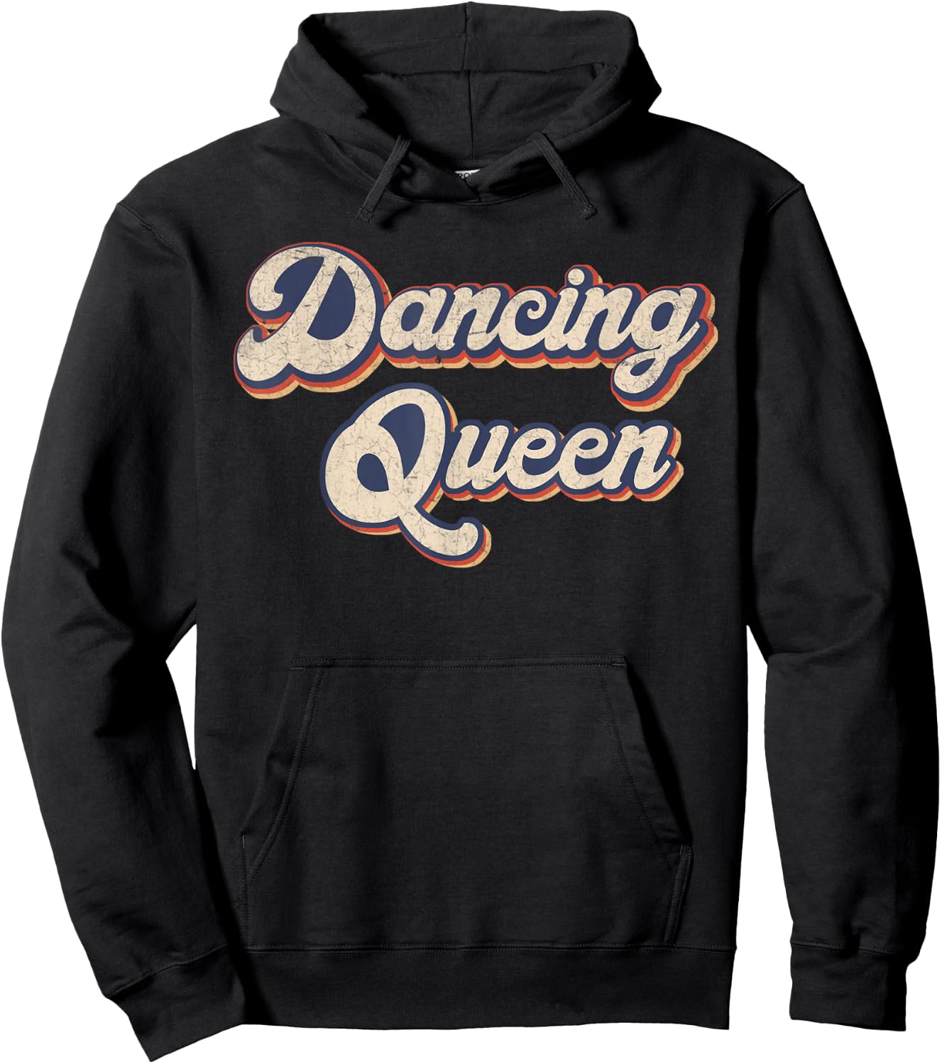 Dancing Queen Retro Dance Mom Vintage Dancing 70s Hoodie - Hoodie | Black