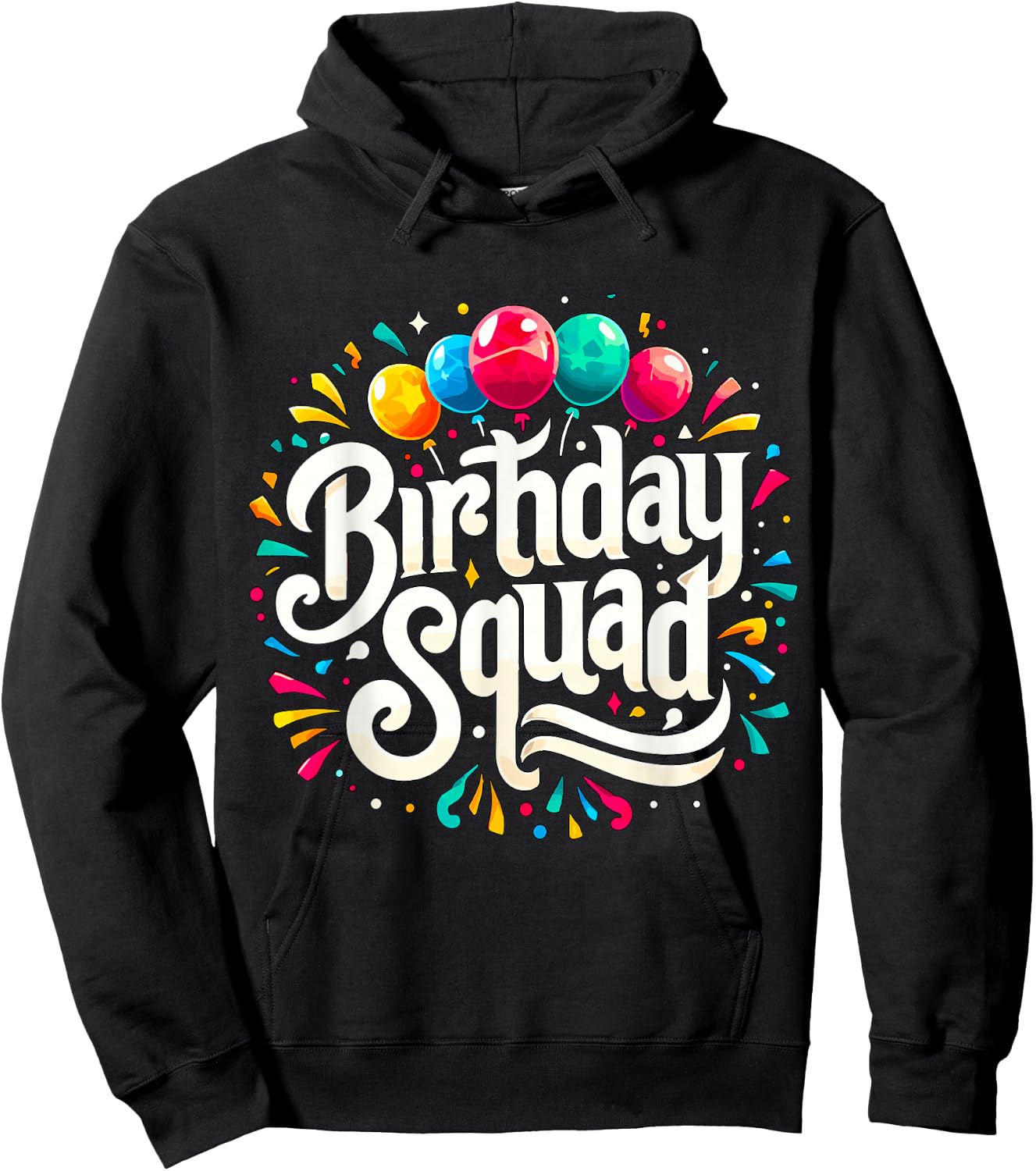 Birthday Squad Birthday Crew Party Hoodie - Hoodie | Black