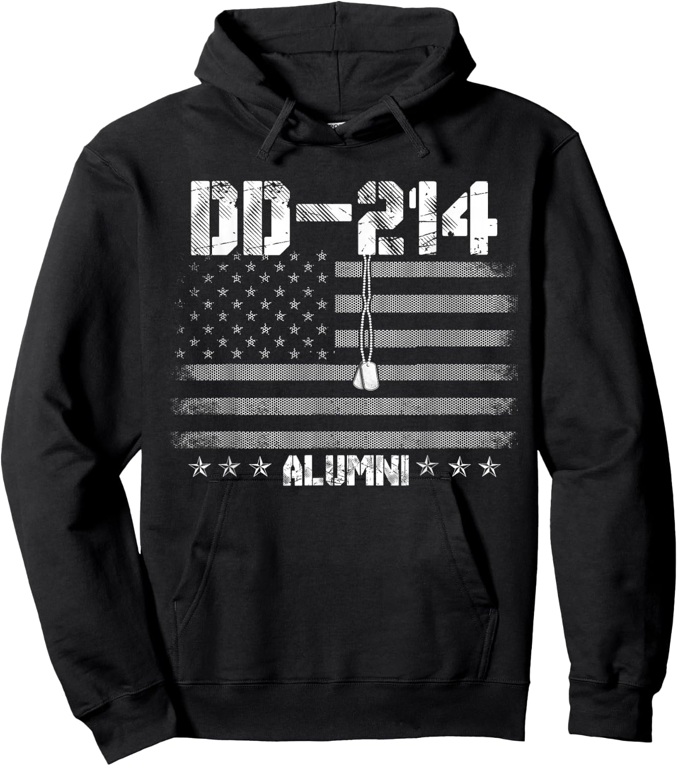 Patriotic DD-214 Alumni Military Veteran Hoodie - Hoodie | Black