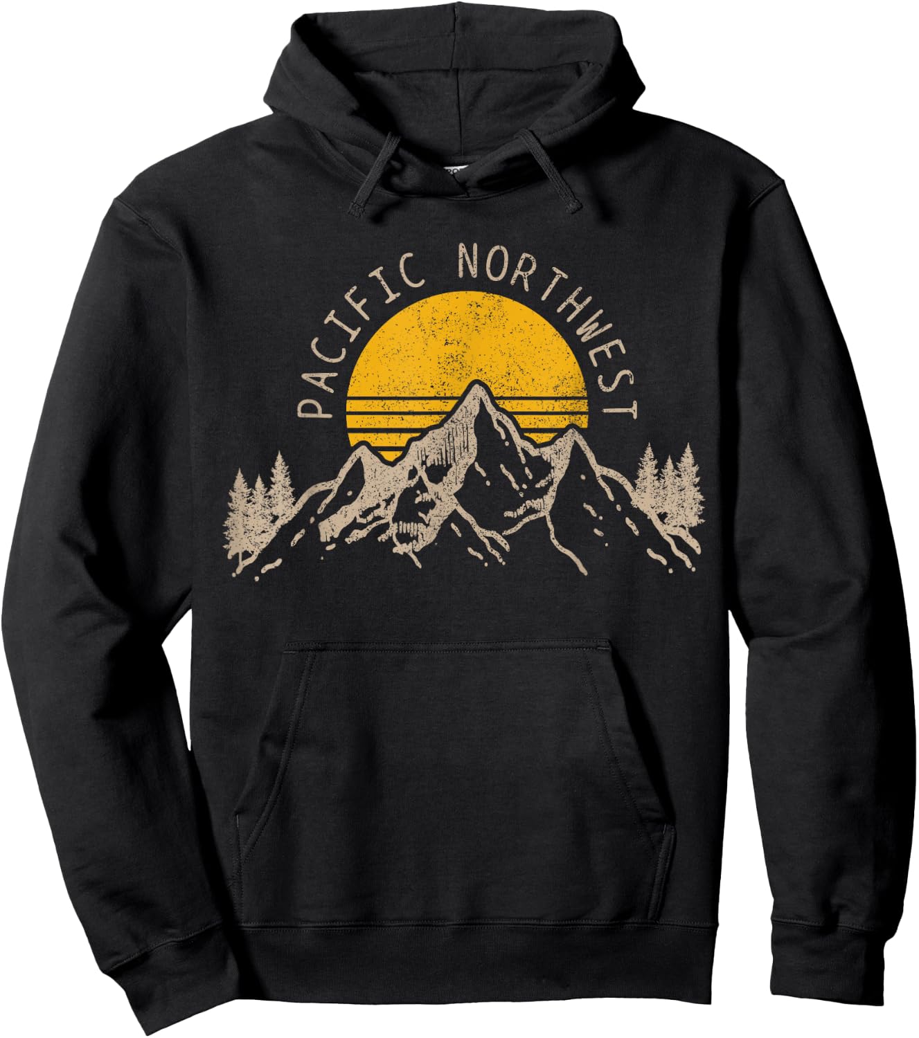 Pacific Northwest PNW Oregon Washington USA America Souvenir Hoodie - Hoodie | Black