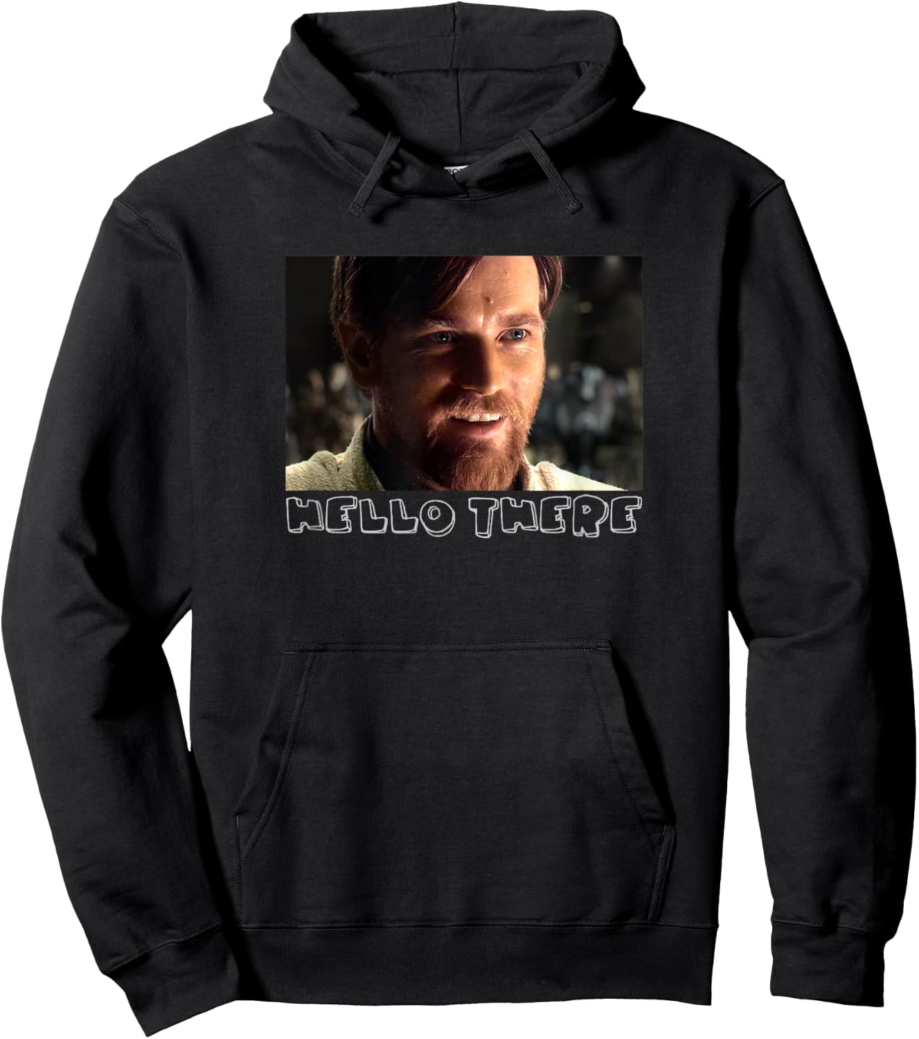 Star Wars Obi-Wan Kenobi Movie Picture Hello There Hoodie - Hoodie | Black