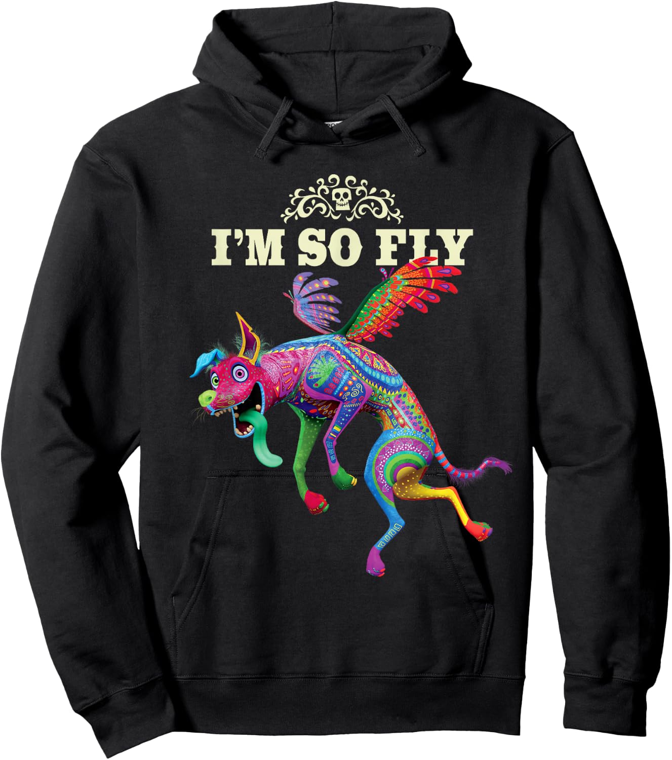 Disney Pixar Coco Dante I'm So Fly Hoodie - Hoodie | Black