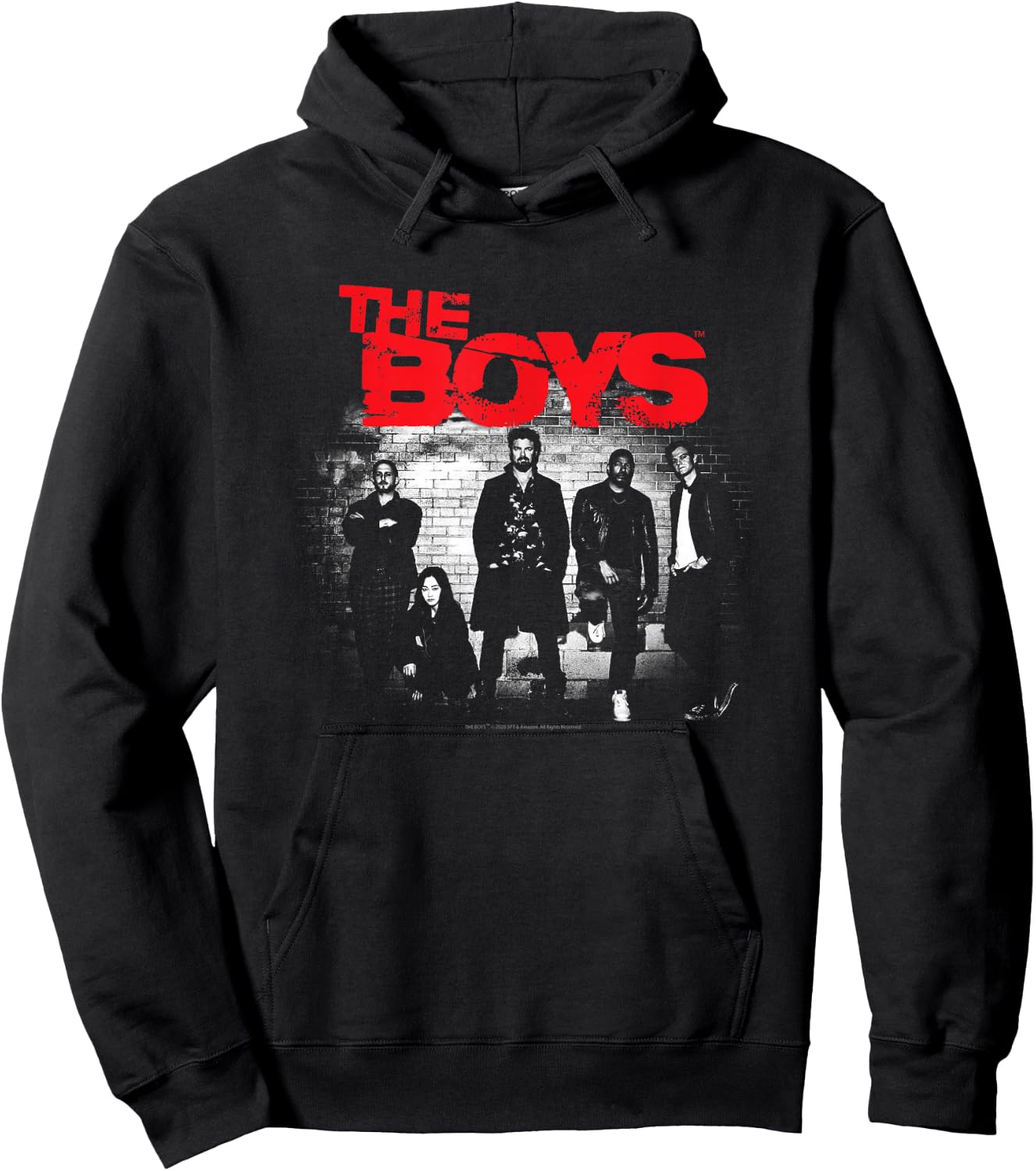 The Boys Graffiti Group Photo Small Hoodie - Hoodie | Black