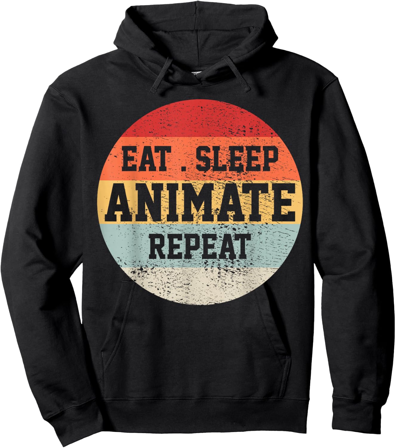 Animator Animation Retro Vintage Funny Gift Hoodie - Hoodie | Black