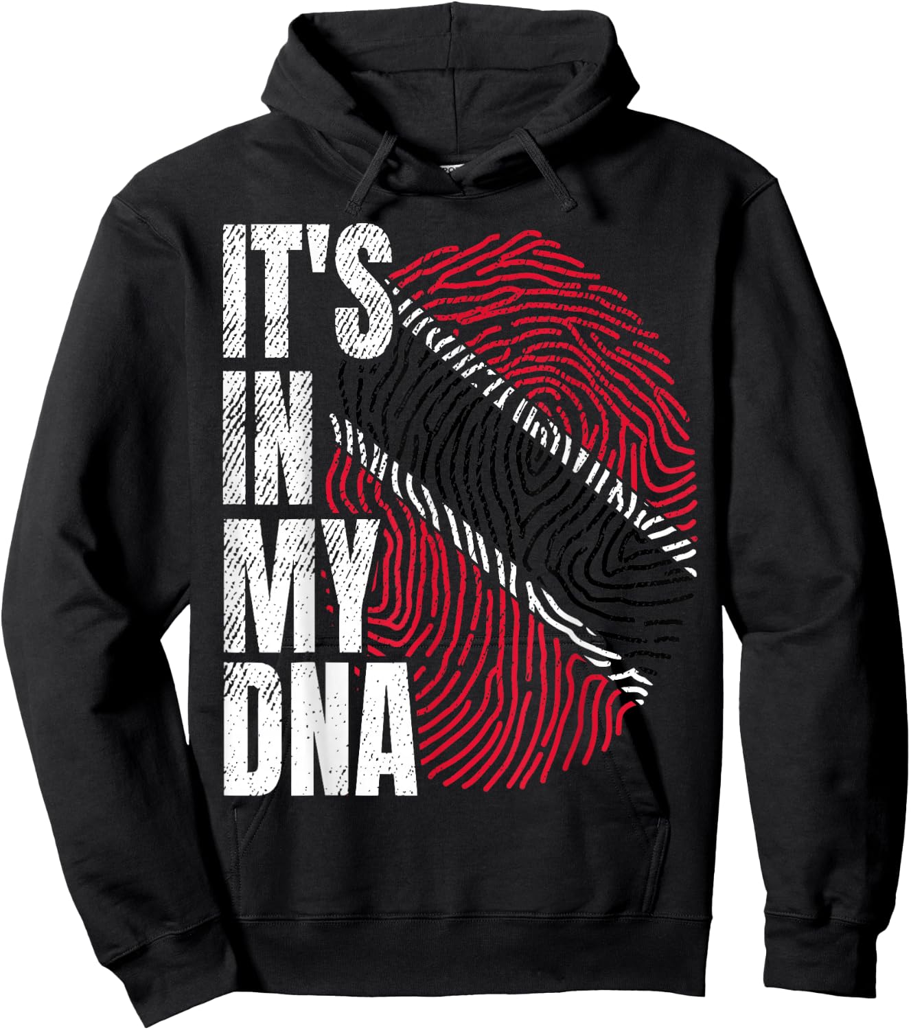 It's in My DNA Trinidad and Tobago Flag Proud Boy Girl Gift Hoodie - Hoodie | Black