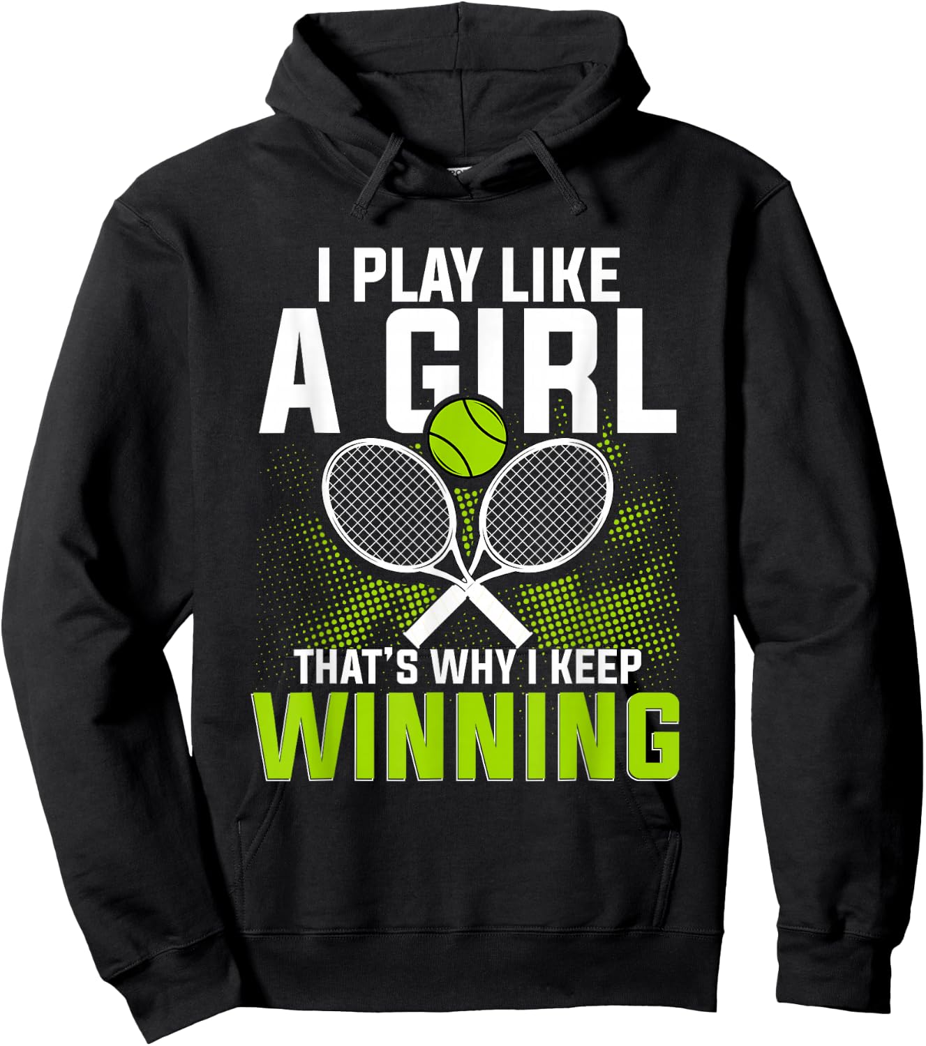 Tennis Club Pro Fan Tennis Lover Coach Tennis Racket Hoodie - Hoodie | Black
