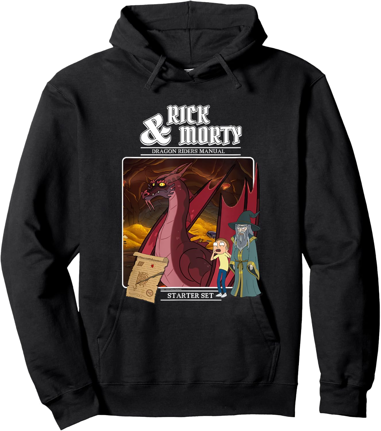 Rick and Morty Role Playing Game Hoodie - Hoodie | Black