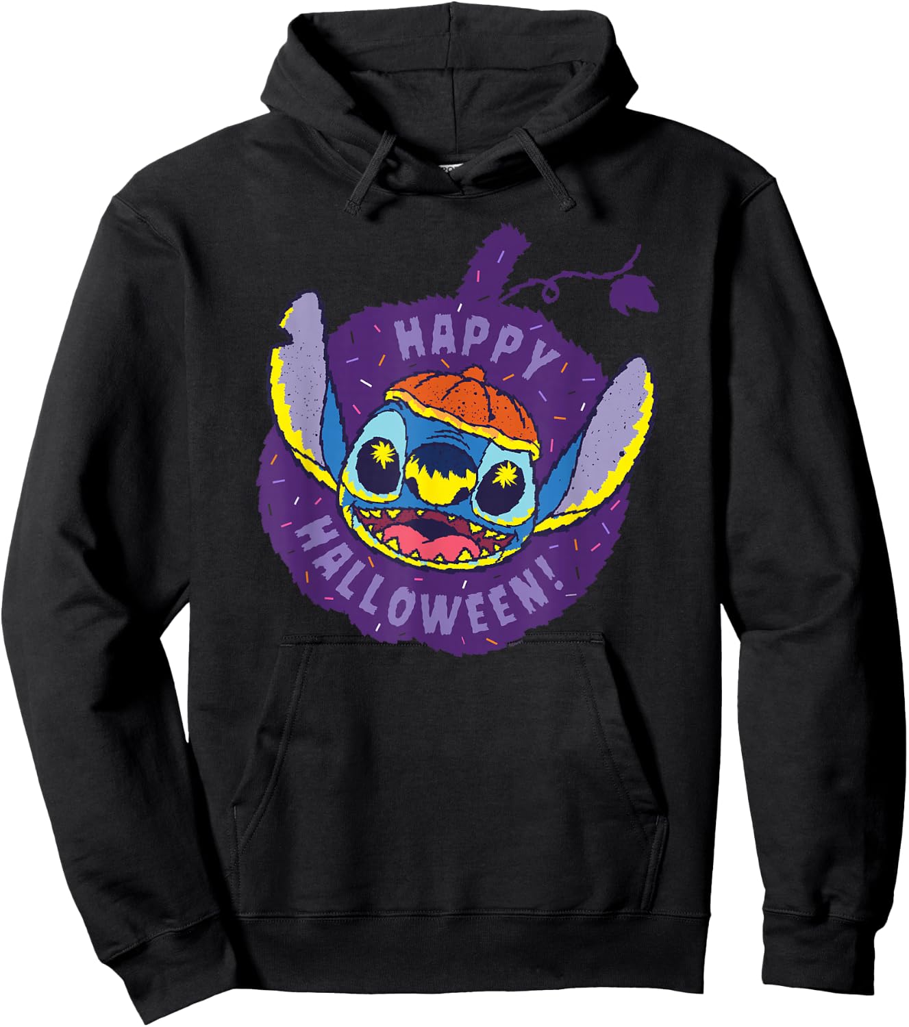 Disney Lilo & Stitch Jack-o’-Lantern Pumpkin Happy Halloween Hoodie - Hoodie | Black