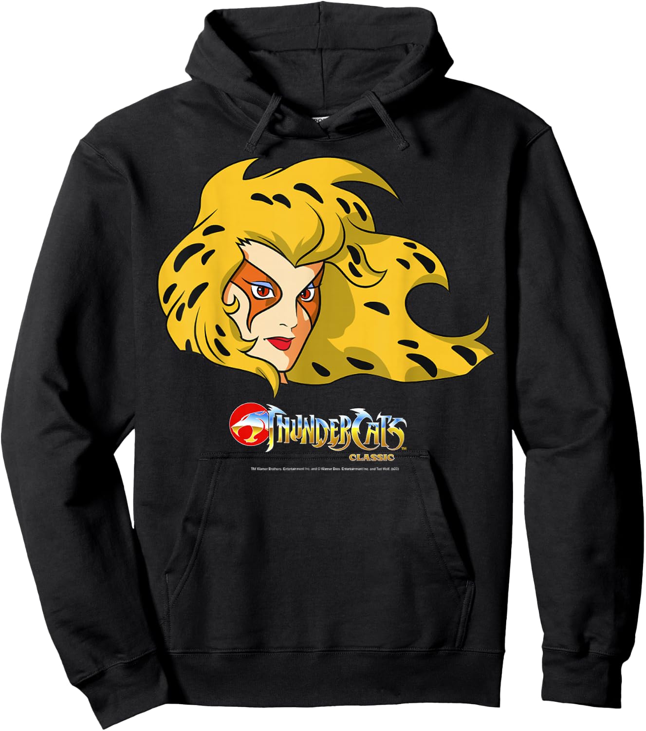 Thundercats Cheetara Big Face Hoodie - Hoodie | Black