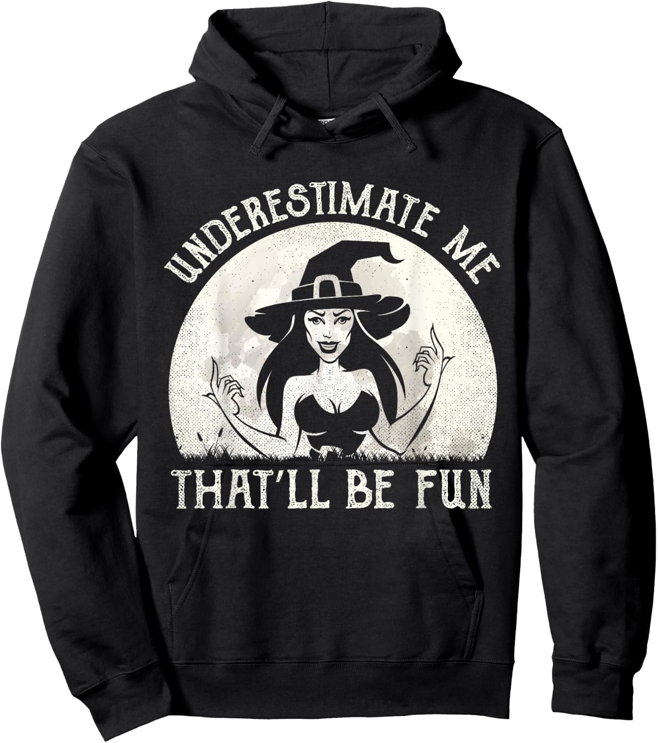 Funny Witch Humor Halloween Outfit Women Hoodie - Hoodie | Black