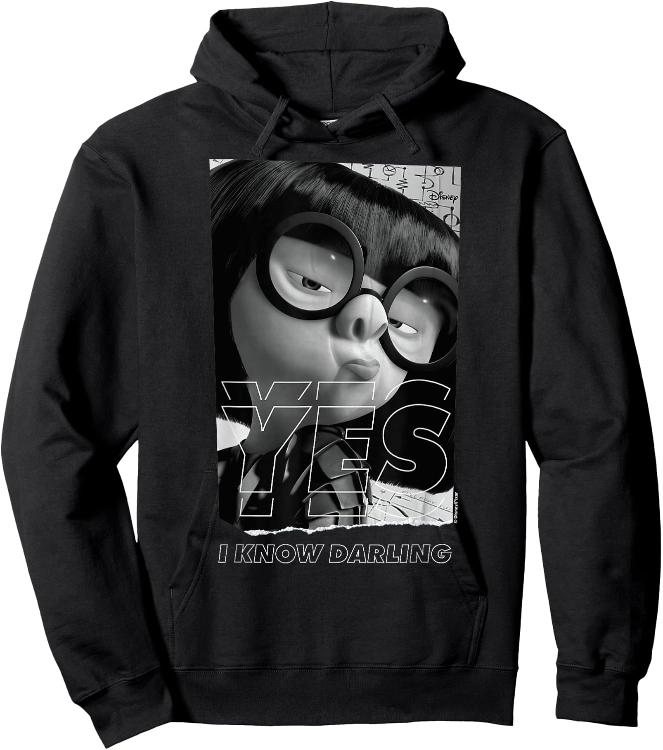 The Incredibles - Edna Yes Darling Hoodie - Hoodie | Black