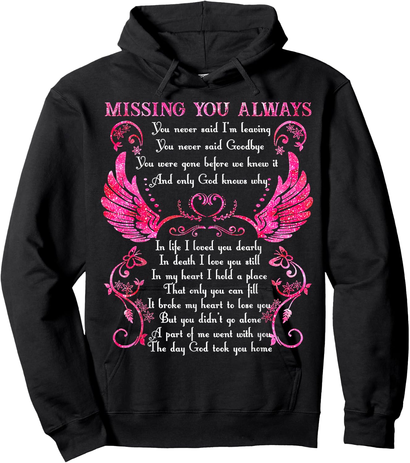 Missing You Always You Never Said I'm Leaving Hoodie - Hoodie | Black