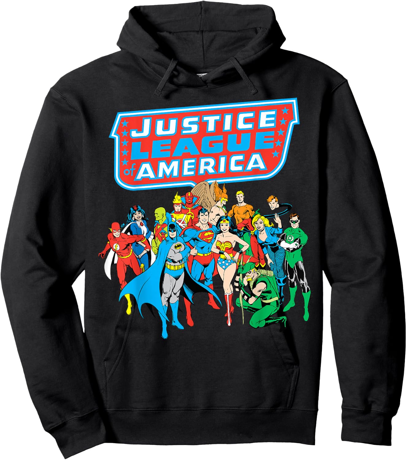 DC Comics Justice League of America Group Shot Small Hoodie - Hoodie | Black