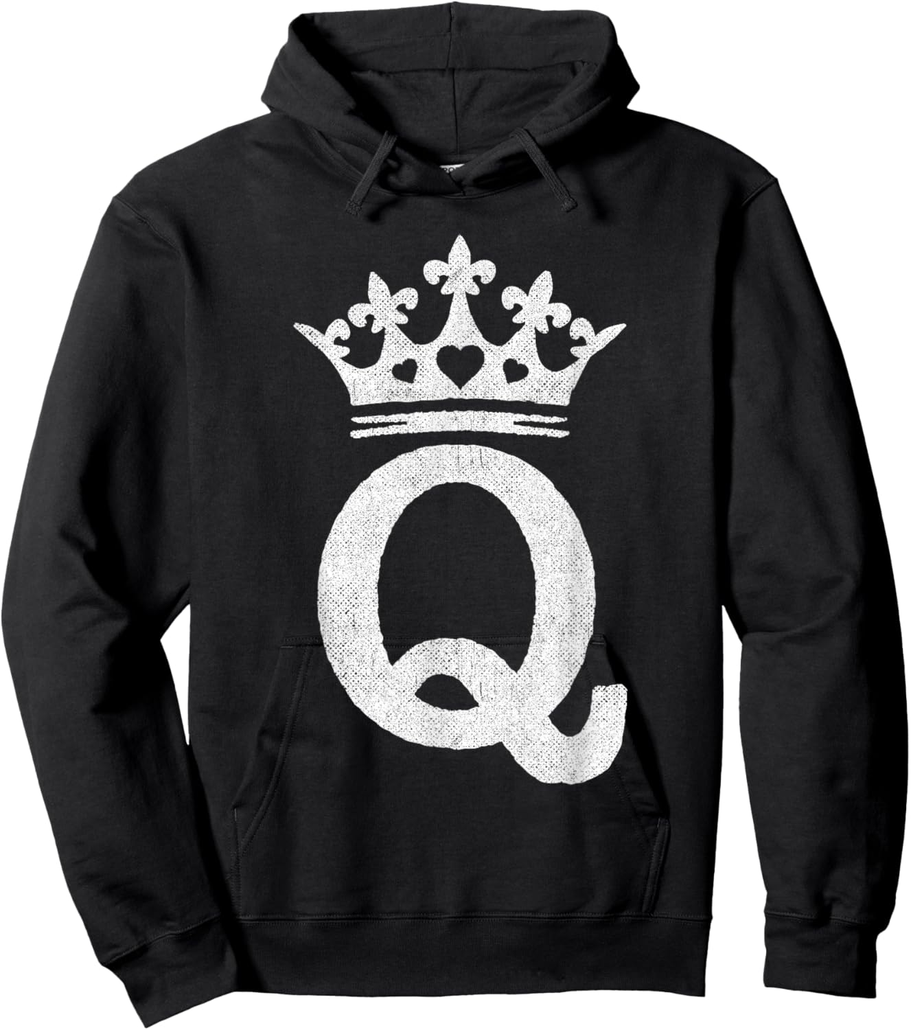 Queen Hearts Halloween Costume - Valentines Queen of Hearts Hoodie - Hoodie | Black