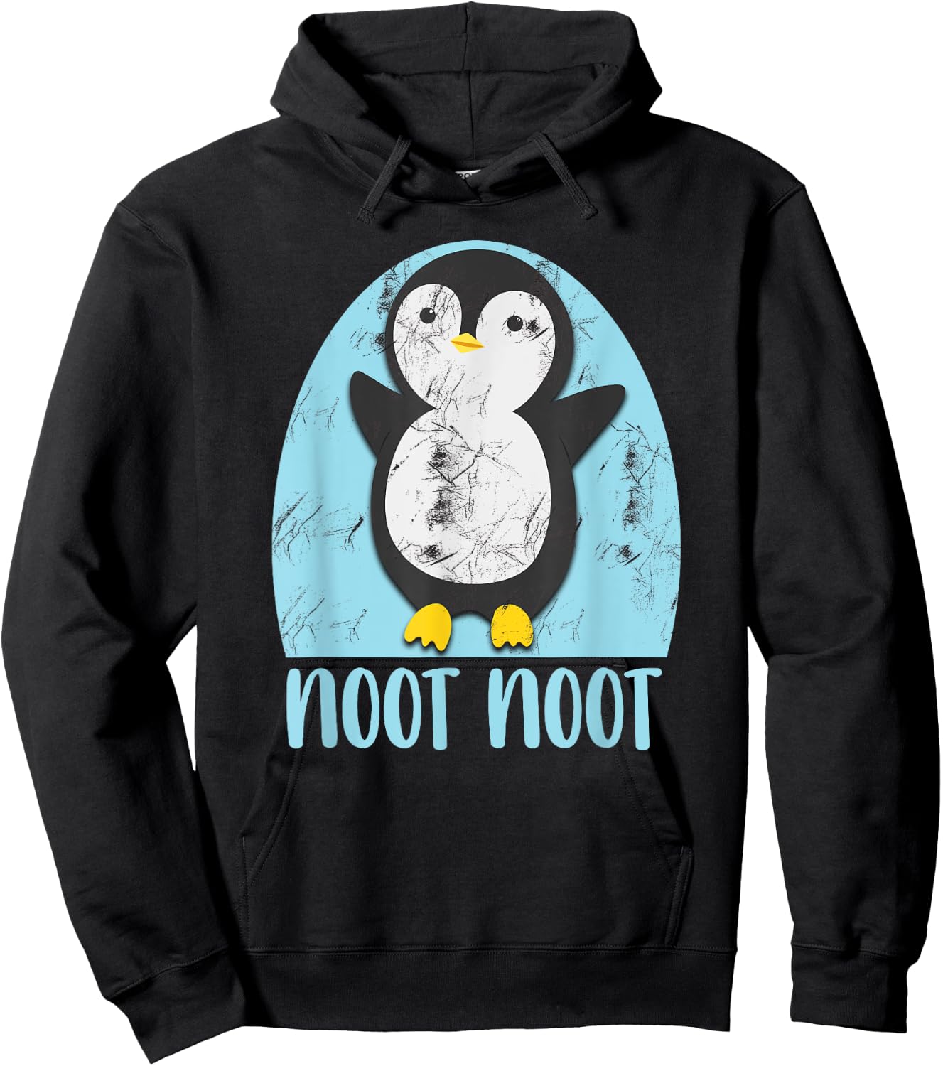 Noot Noot Funny Penguin Bird Sound Christmas Winter Penguin Hoodie - Hoodie | Black