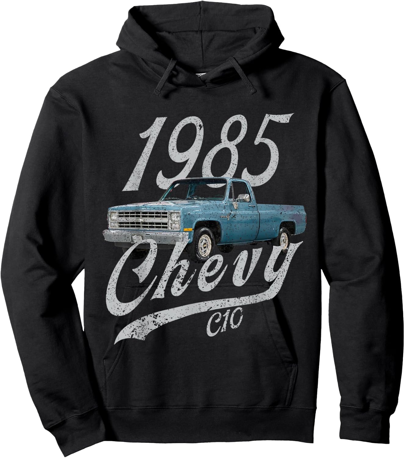 1985 Chevys 85 Classic C10 Hoodie - Hoodie | Black