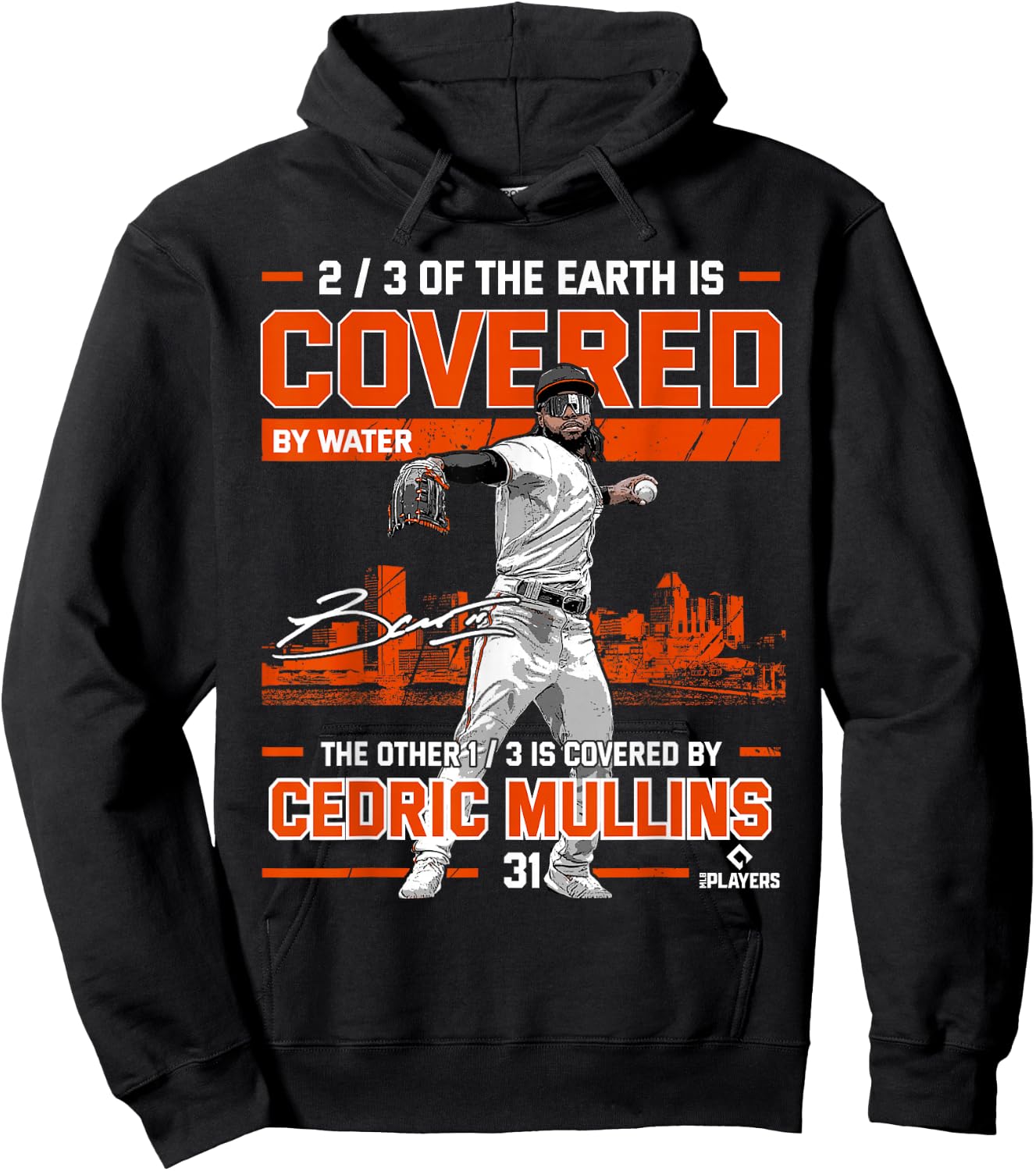 Covered Cedric Mullins Baltimore MLBPA Hoodie - Hoodie | Black