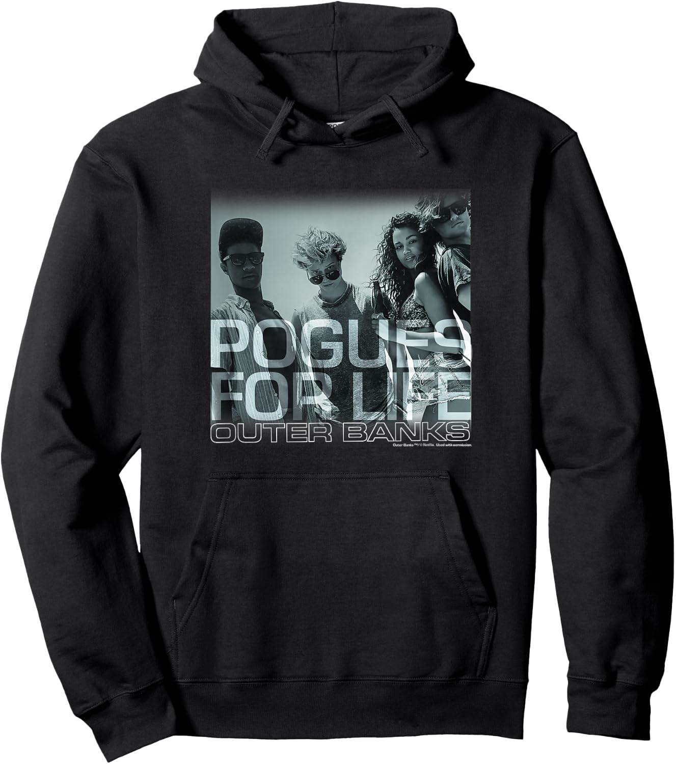 Outer Banks Pogues for Life Small Hoodie - Hoodie | Black