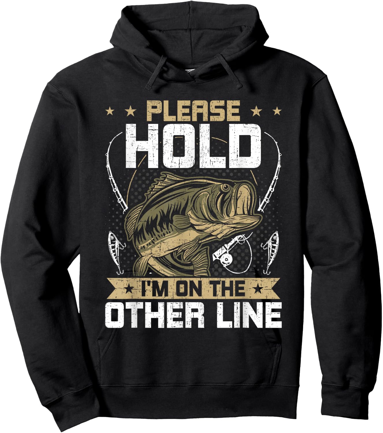 Please Hold I'm On The Other Line Fly Fishing Hoodie - Hoodie | Black