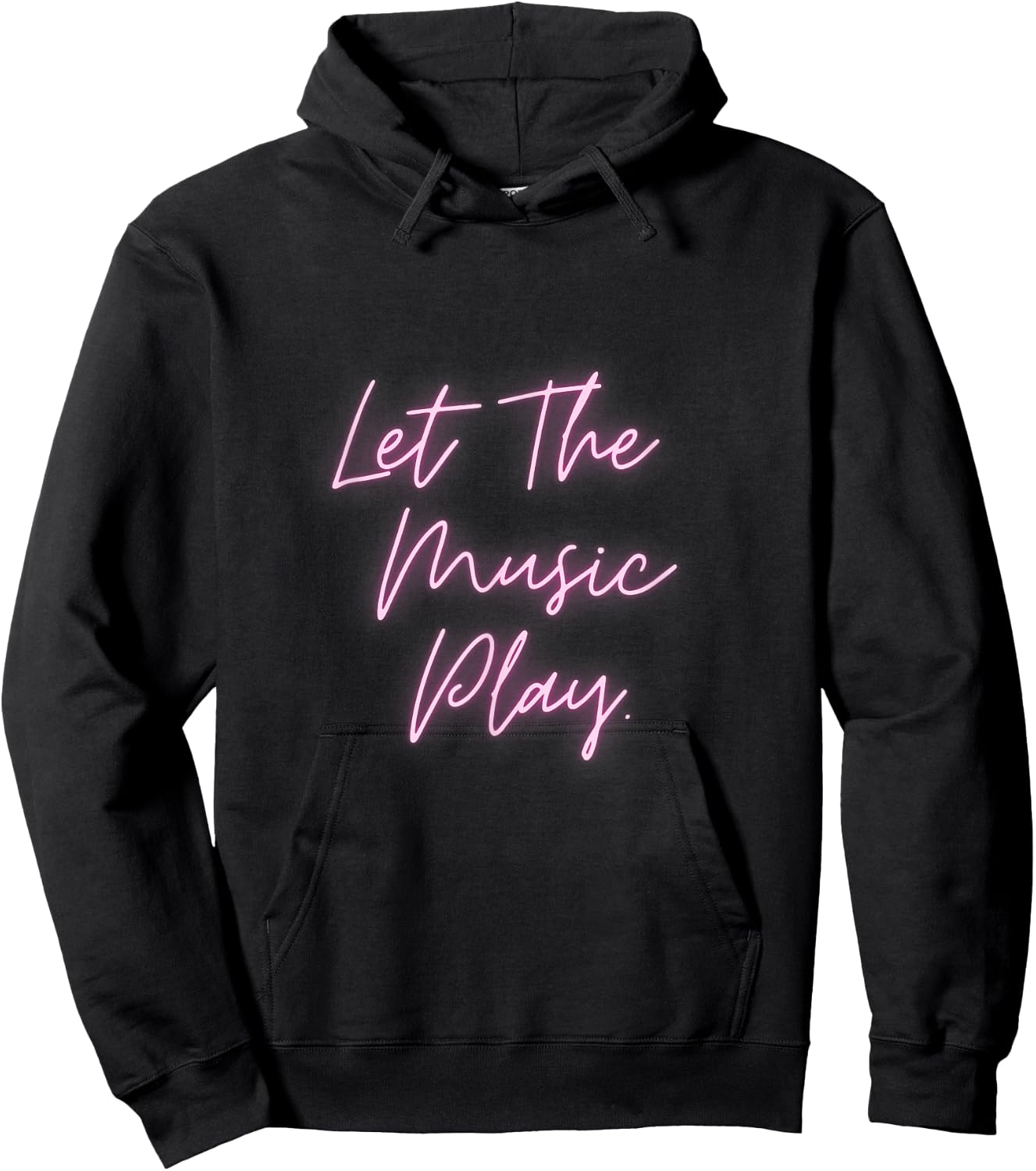 80s Music Neon Free Style Hoodie - Hoodie | Black