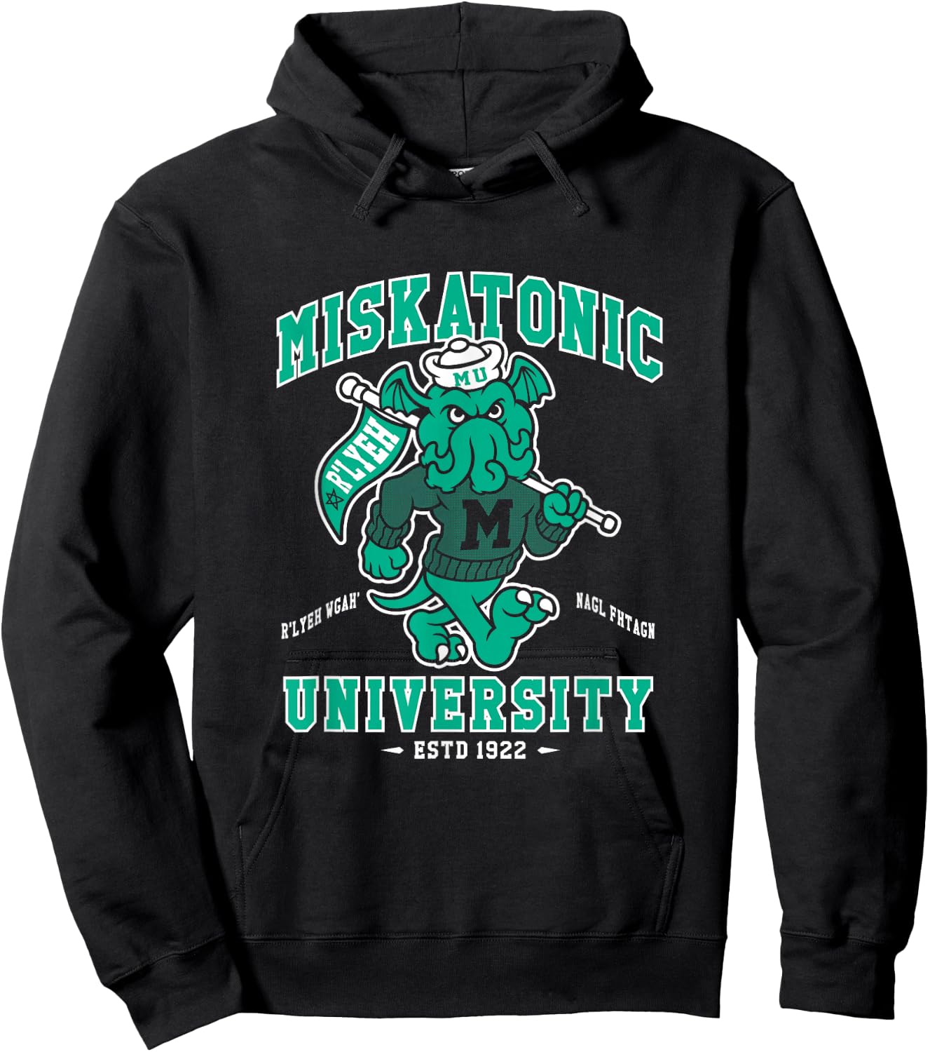 Miskatonic University Cthulhu - Creepy Cute Monster Hoodie - Hoodie | Black
