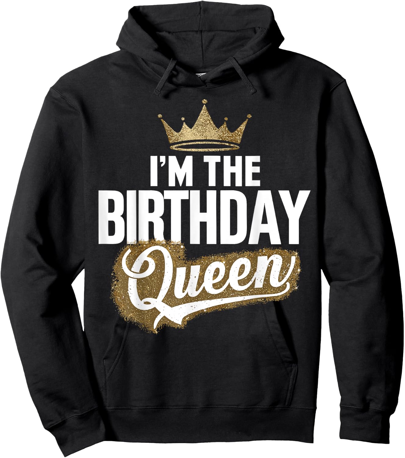 I'm The Birthday Queen Couples Matching Birthday Party Hoodie - Hoodie | Black