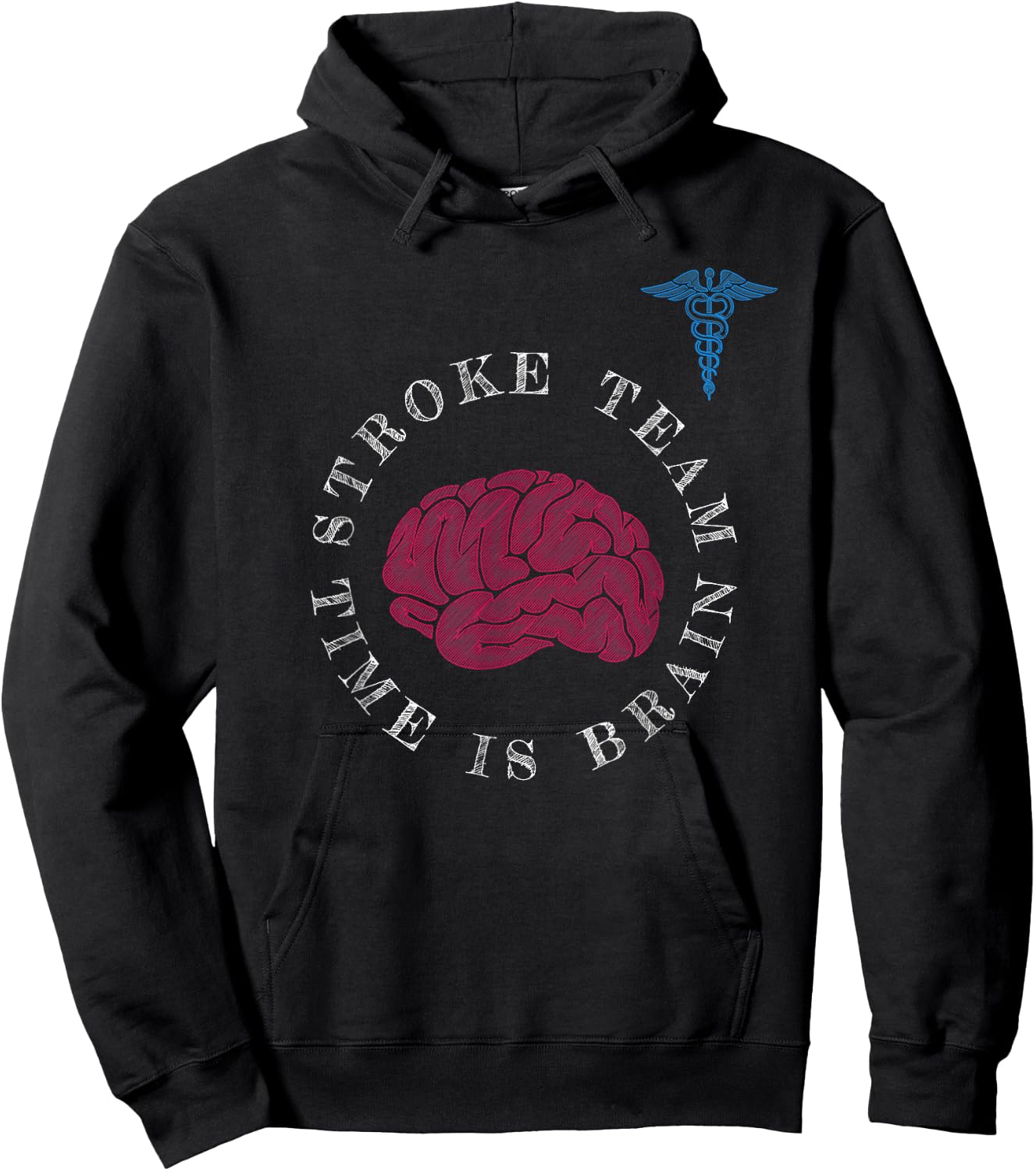 Stroke Team Time is Brain Neurology Stoke Hoodie - Hoodie | Black