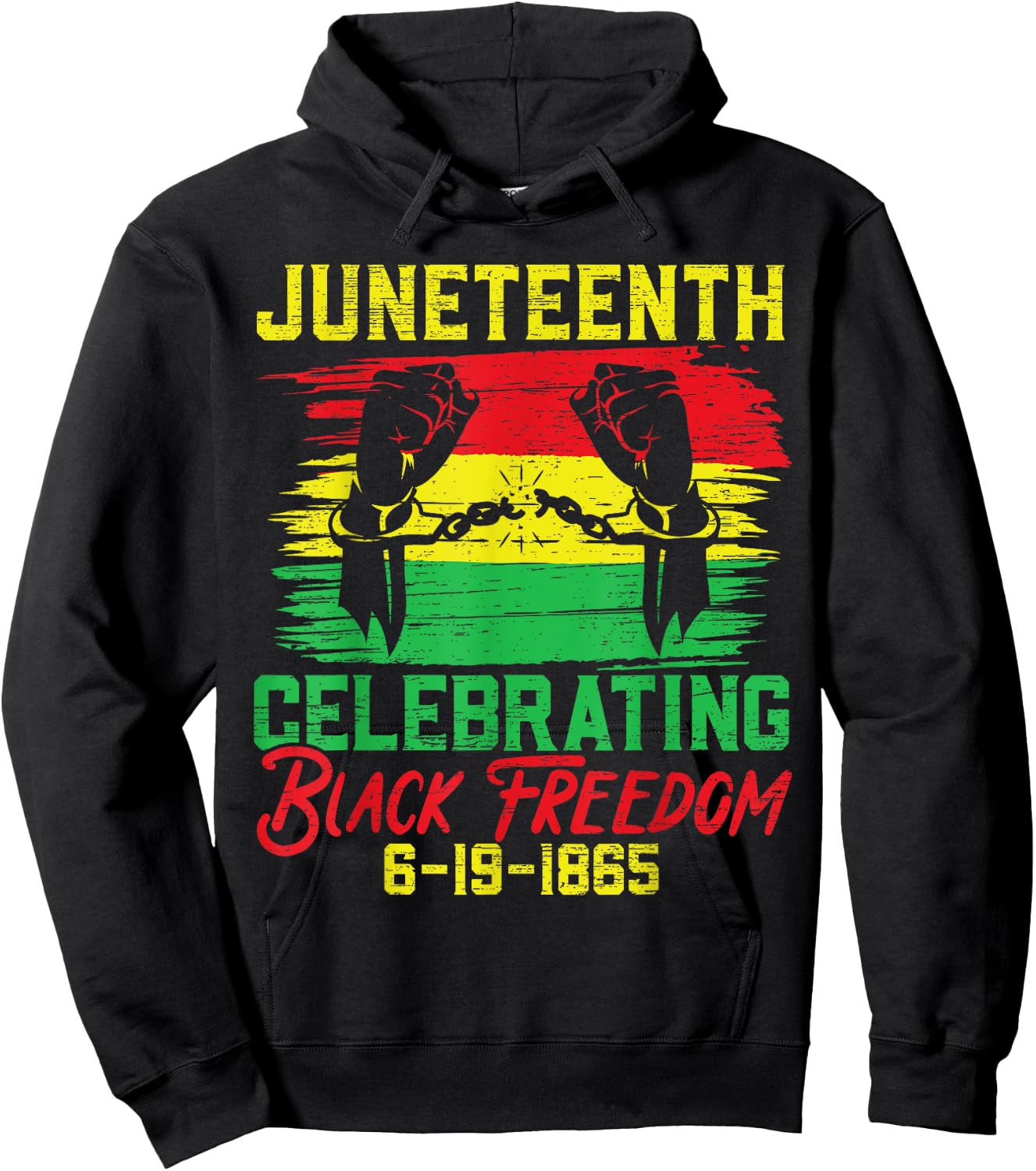 Juneteenth Celebrating Black Freedom Black History Month Hoodie - Hoodie | Black