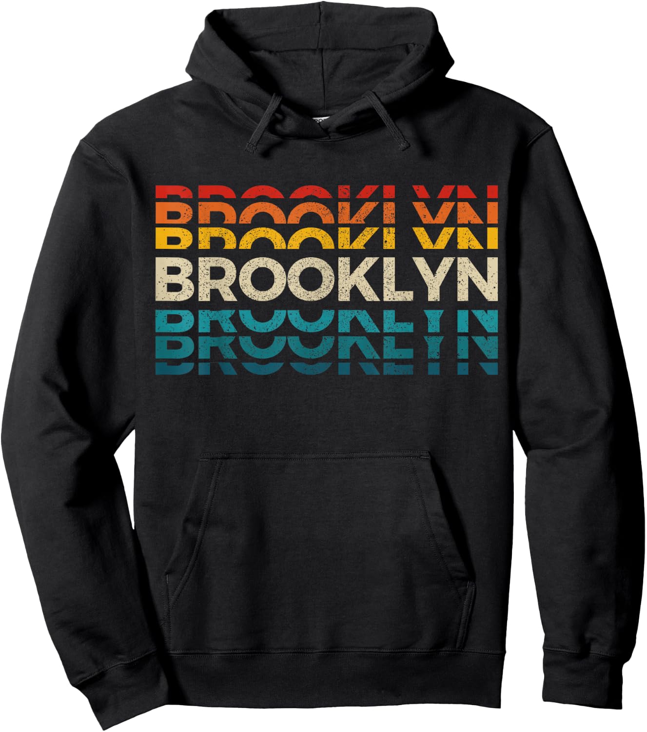 Brooklyn New York Vintage Retro USA America Souvenir Hoodie - Hoodie | Black