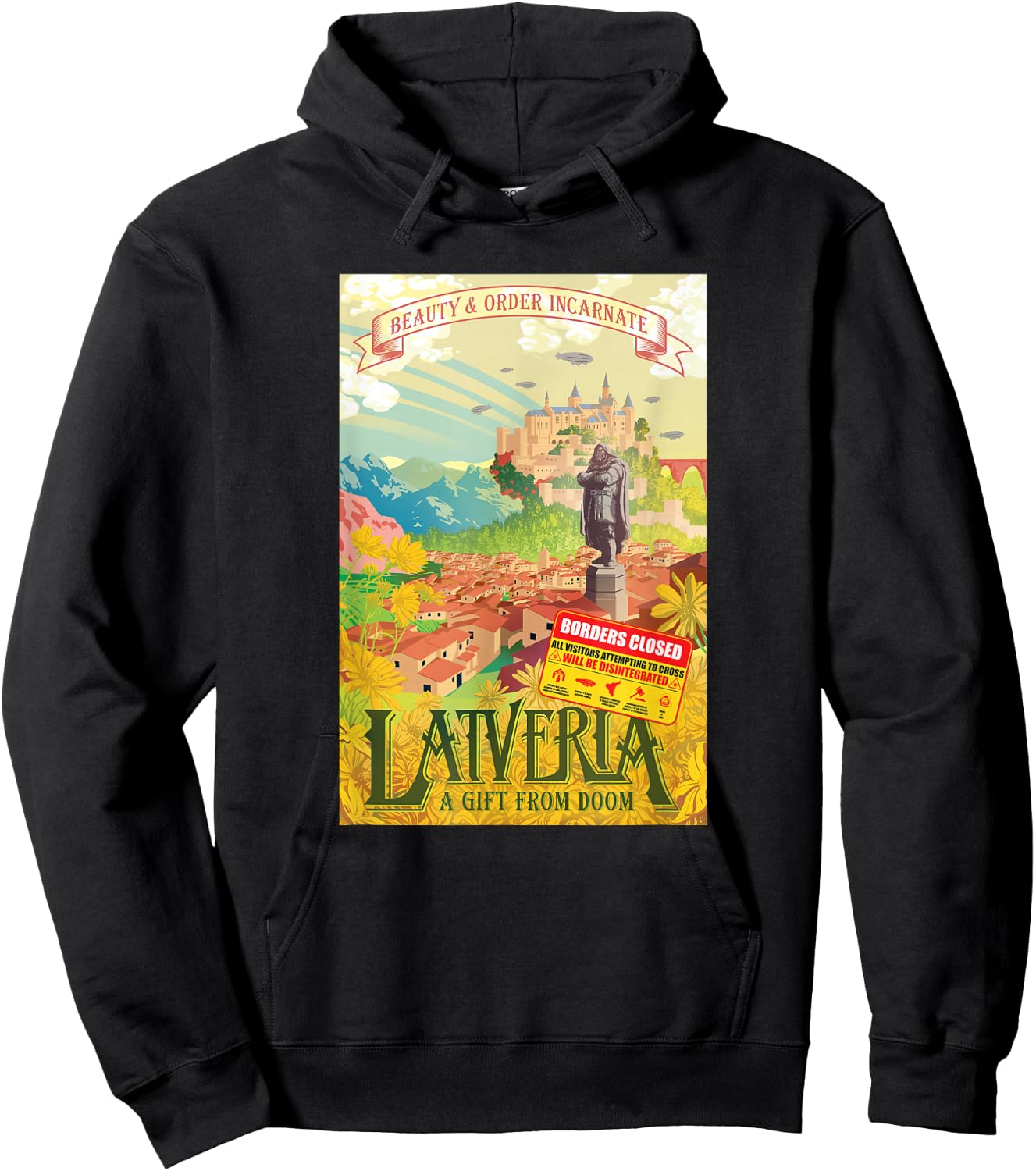 Marvel Avengers Classic Latveria A Gift From Doom Poster Hoodie - Hoodie | Black