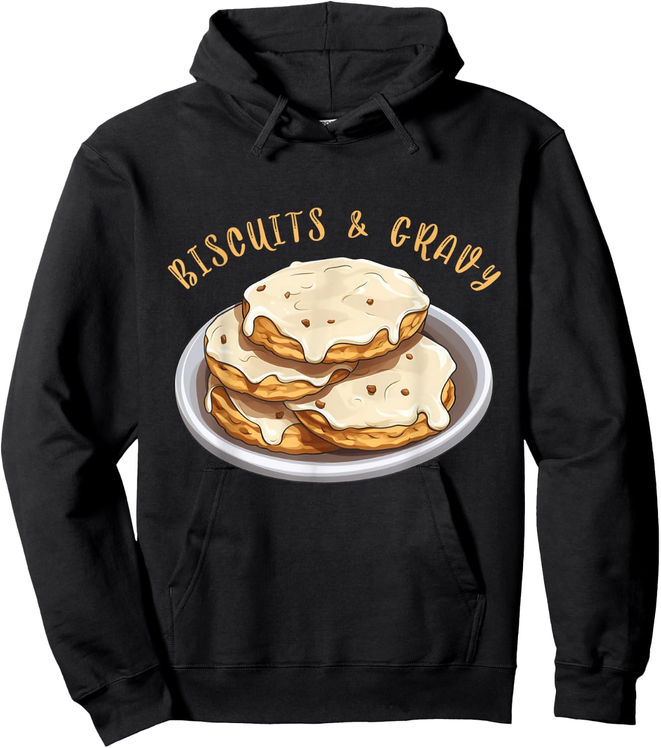 Biscuits And Gravy Comfort Food Cuisine Breakfast Lover Hoodie - Hoodie | Black