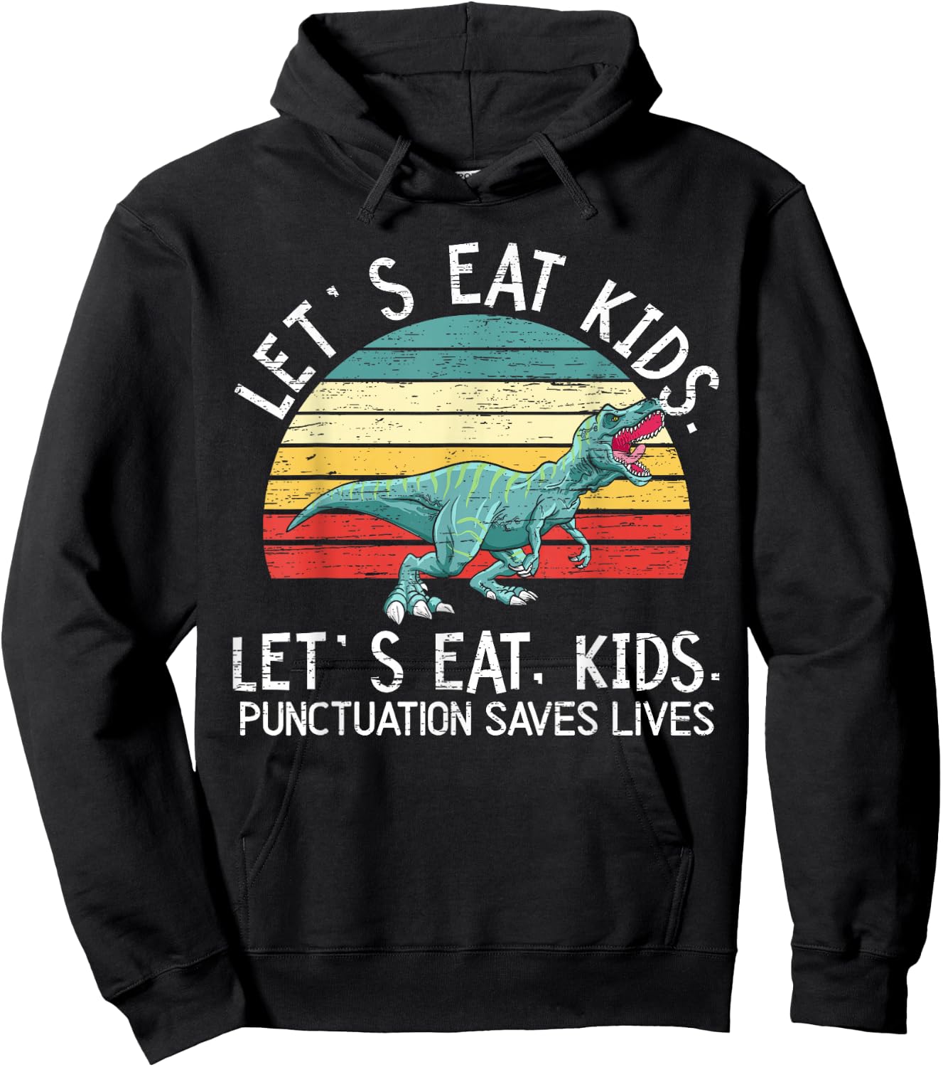 Punctuation Saves Lives Grammar Police English Teacher Men Women Hoodie - Hoodie | Black