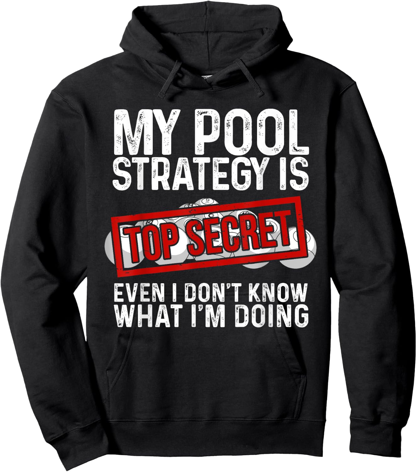 Funny Pool Player Billiards Gift Women Game Play Hoodie - Hoodie | Black