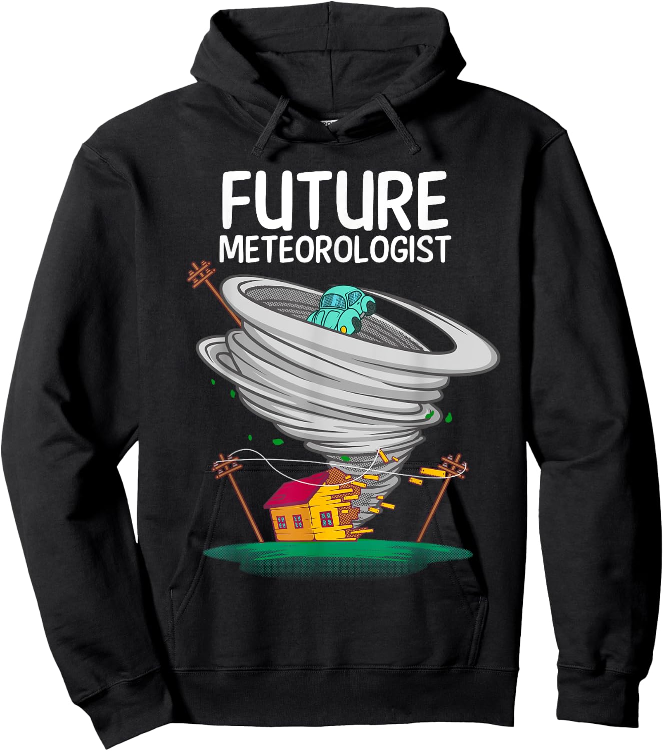 Funny Future Meteorologist Gift Kids Cool Meteorology Hoodie - Hoodie | Black
