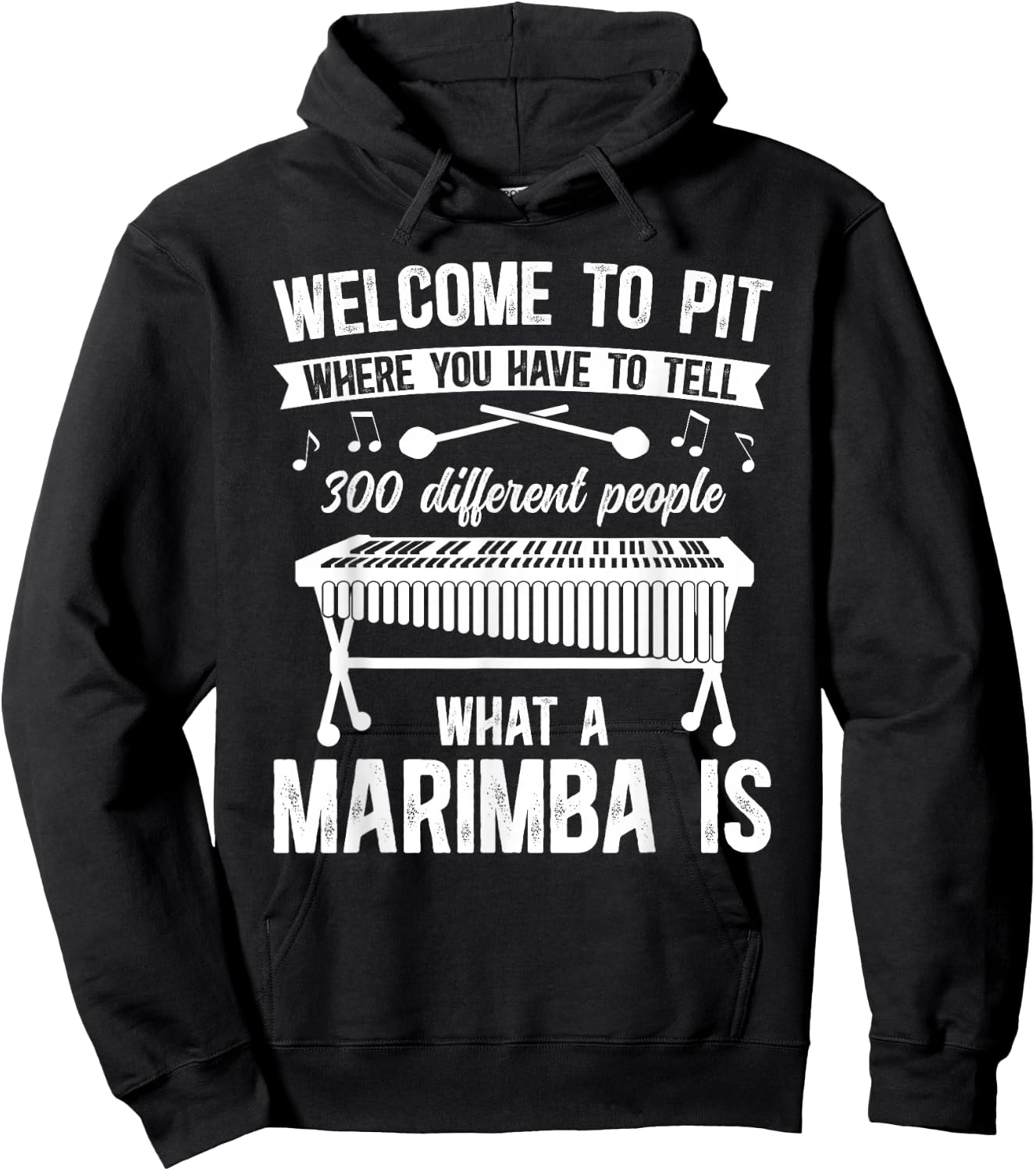 What A Marimba is Marimba Lover Marimba Player Hoodie - Hoodie | Black