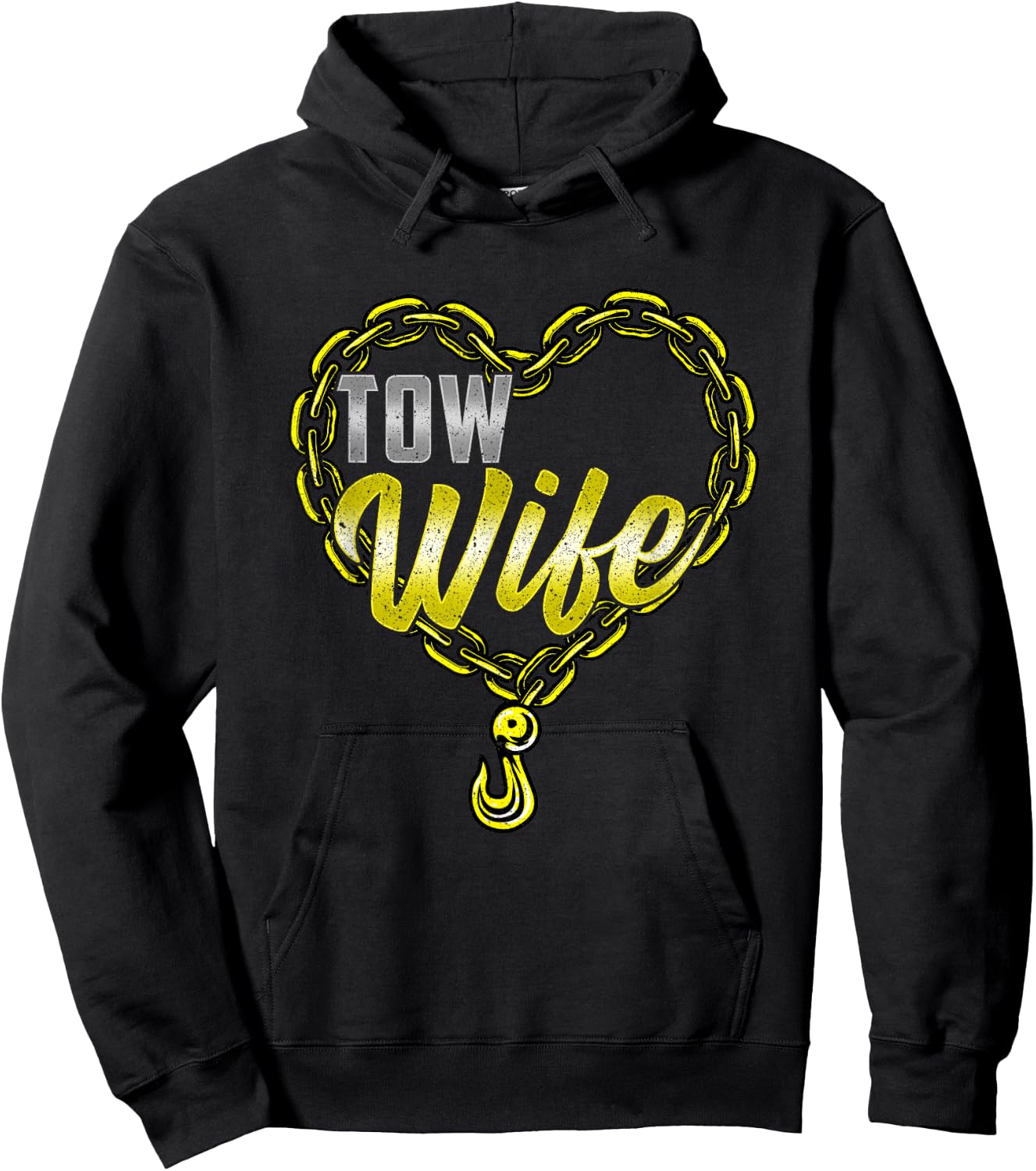 Tow Wife Tow Truck Driver Wife Tow Trucker Hoodie - Hoodie | Black