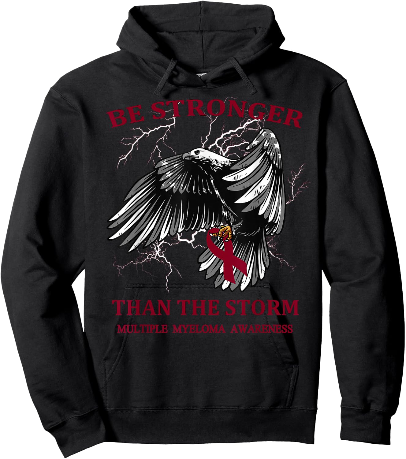 Be Stronger Than The Storm Multiple Myeloma Hoodie - Hoodie | Black
