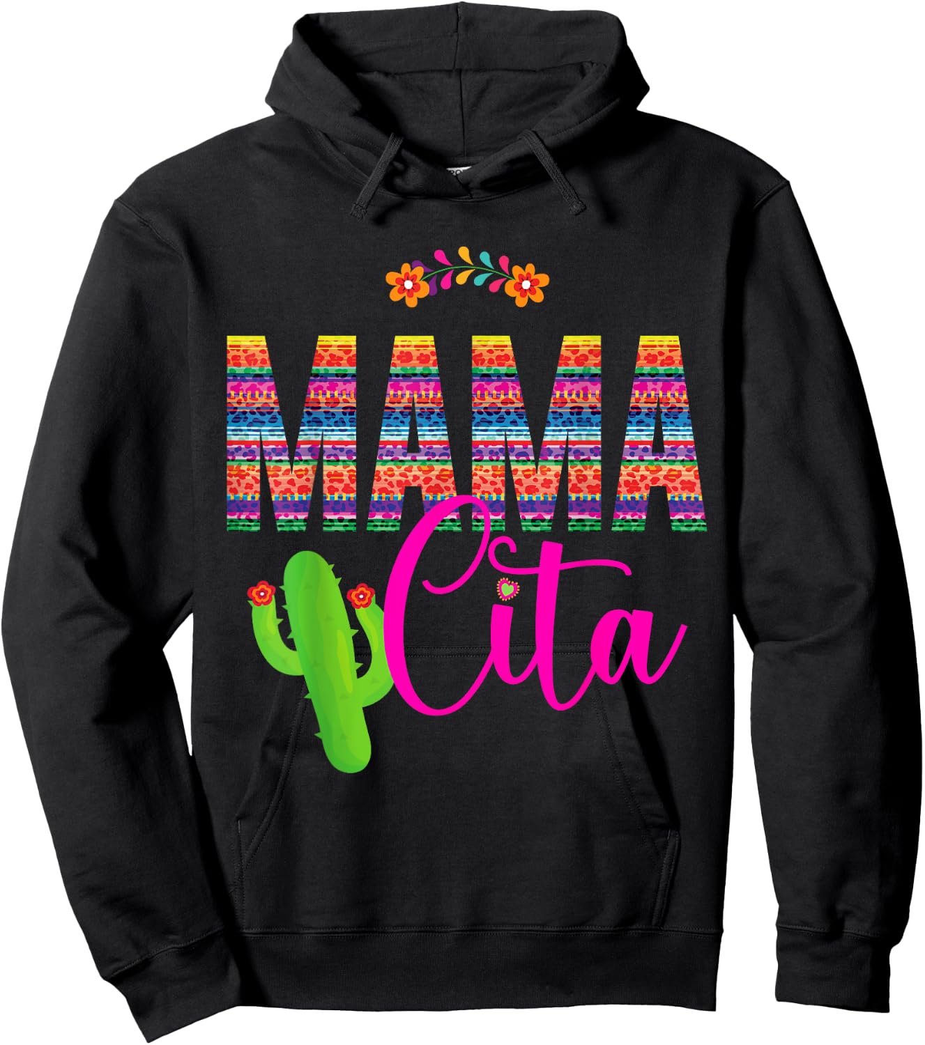 Mamacita Cinco de Mayo 5 De Mayo Cactus Fiesta Women Hoodie - Hoodie | Black