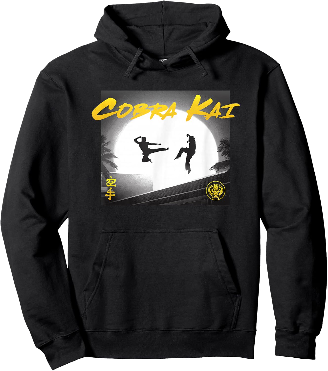 Cobra Kai Headliner Silhouette Photos TV Show Hoodie - Hoodie | Black