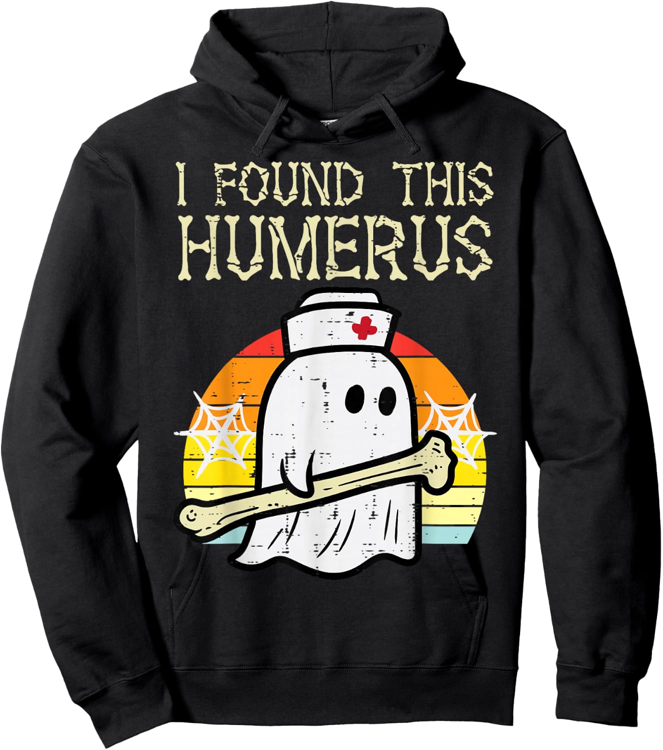 Halloween Nurse Found This Humerus Scrub Top Costume Women Hoodie - Hoodie | Black